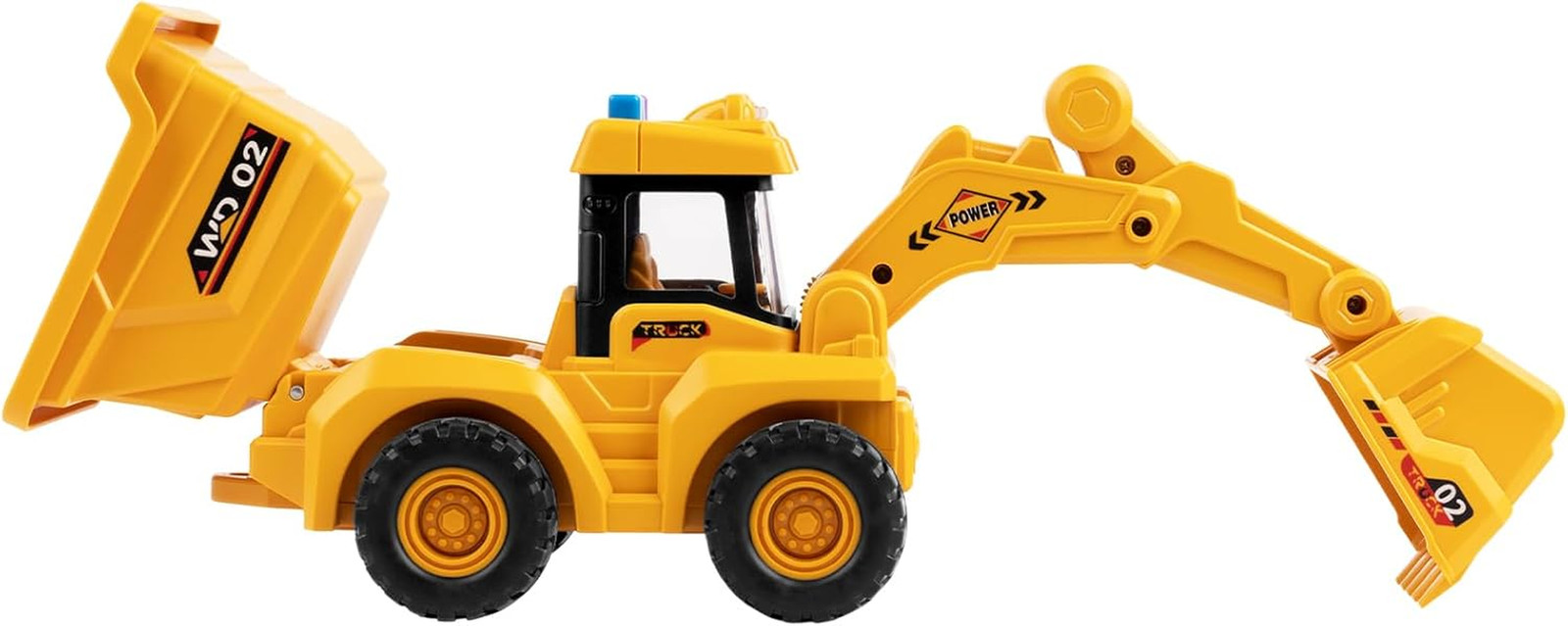 11″ Dump Truck Toy, 1: 18 Scale, Inertia-Powered Dump Truck, with Realistic Ligh