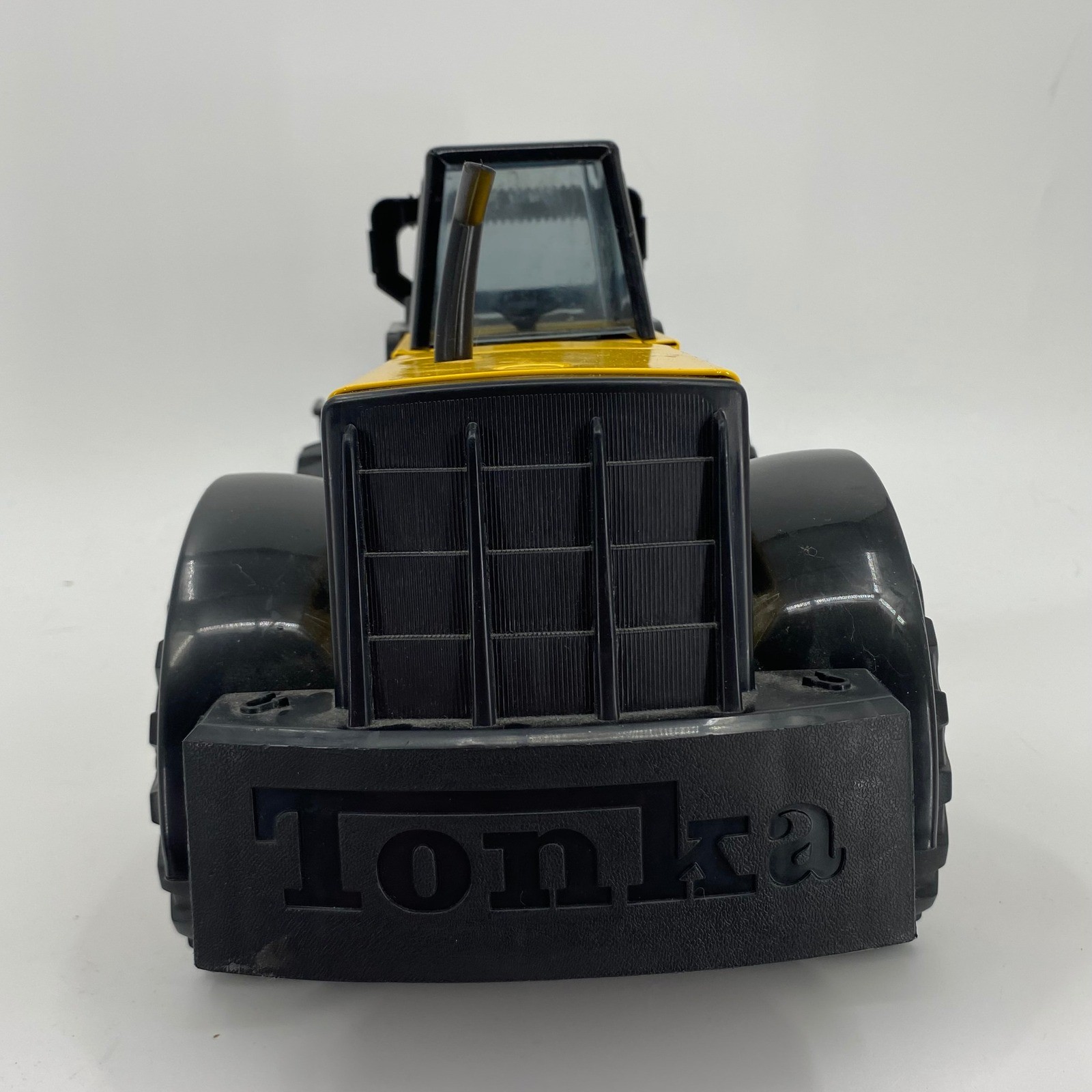 Tonka 838 Front End Loader Yellow Black Steel Construction Vehicle Toy 19 Inch