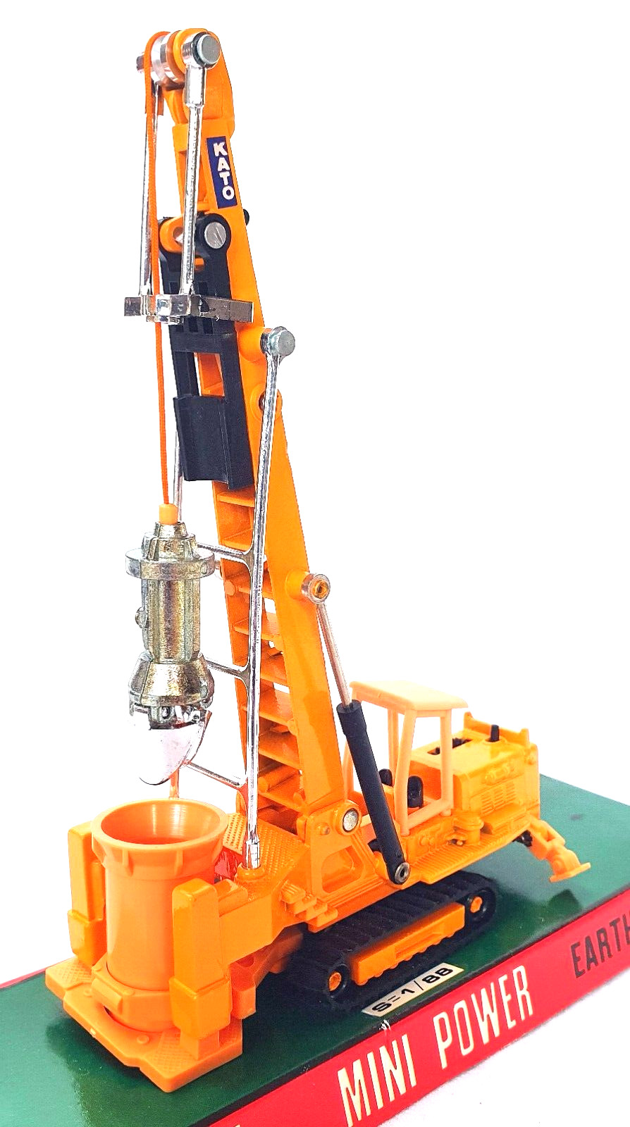 Shinsei Mini Power 1:88 Tall KATO EARTH DRILL TRACK Construction Site 4131 MB`76