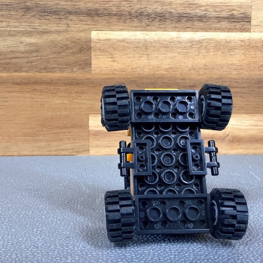 Mini Construction Vehicle Forklift Loader Building Block Toy Yellow Black