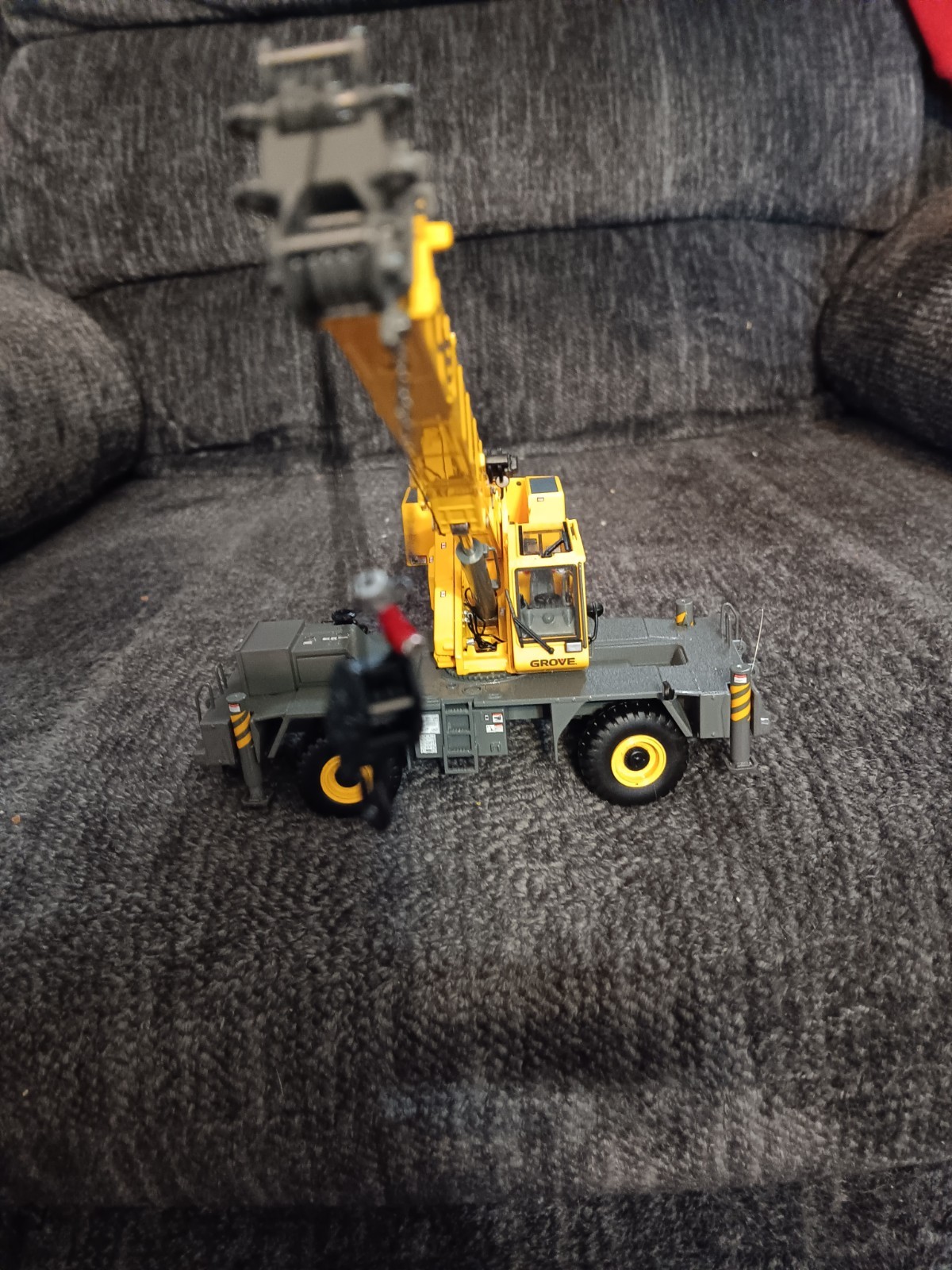 WPPE”Walter Payton Power Equip.”Grove Manitowoc 1/50 Scale Die-Cast Crane,,RARE