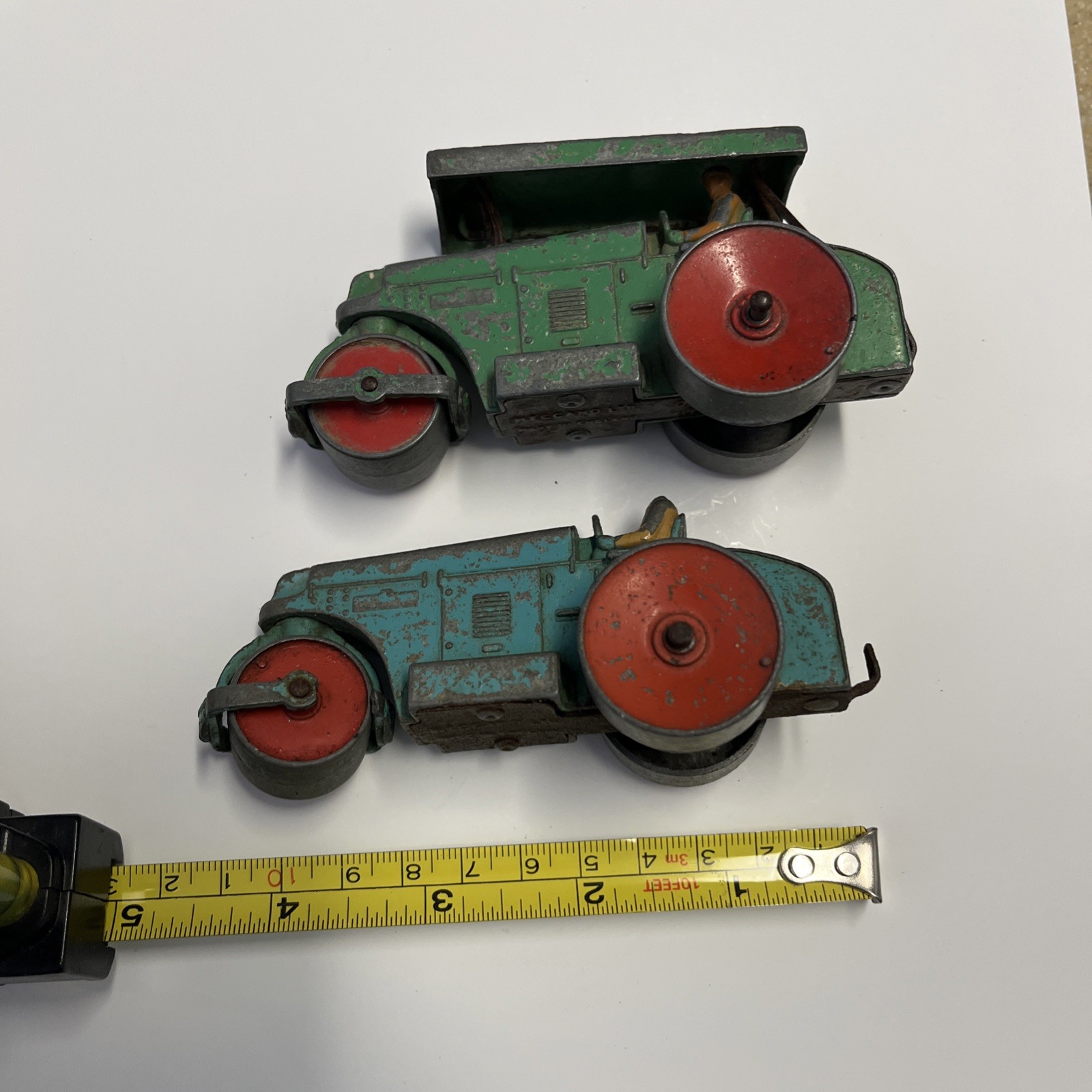 Lot of 2 Dinky Toys Aveling-Barford Diesel Roller Meccano England 4 Restoration