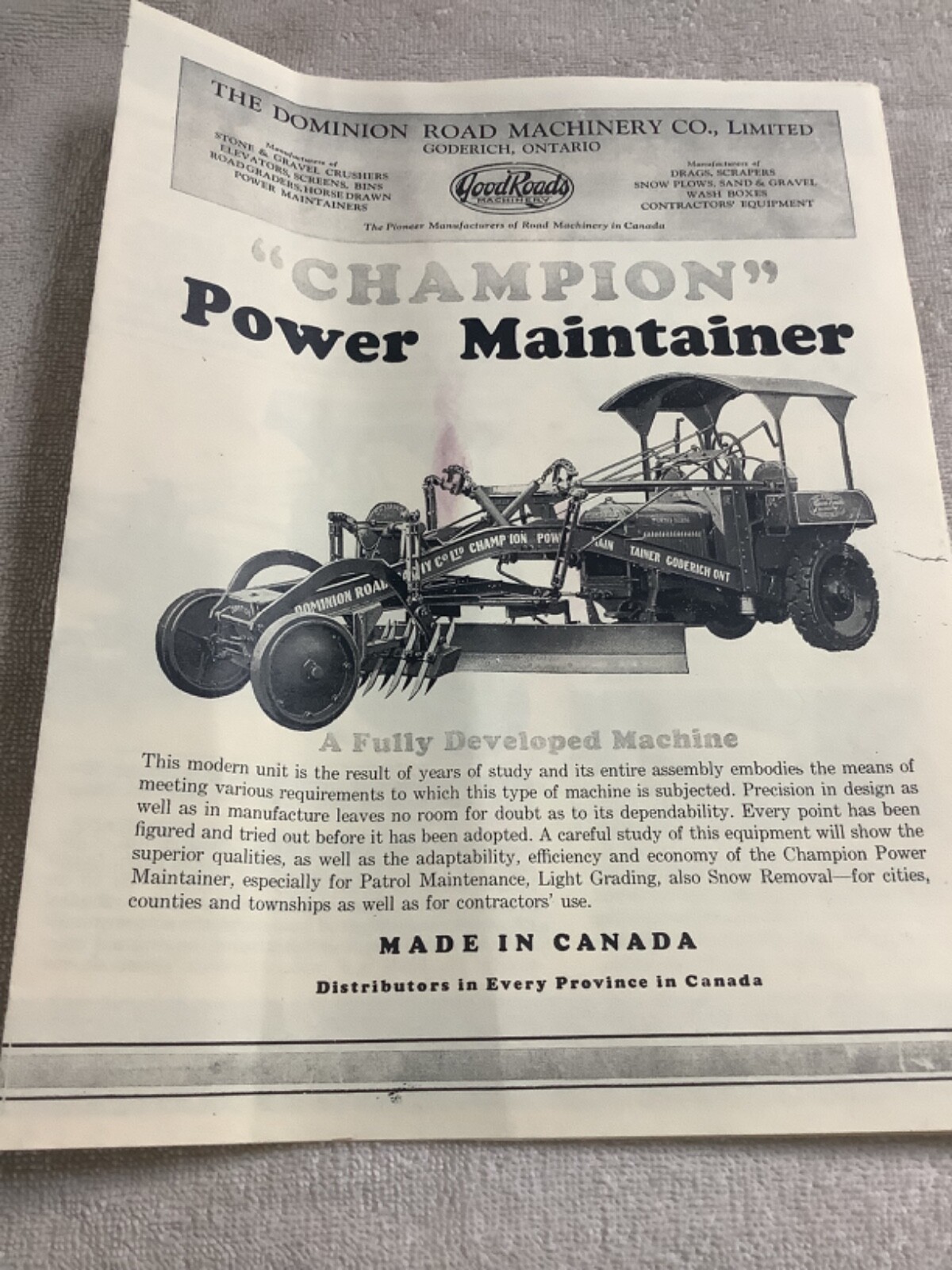 Teeswater Custom Tractor 1928 champion grader antique grader club 101 of 500 New