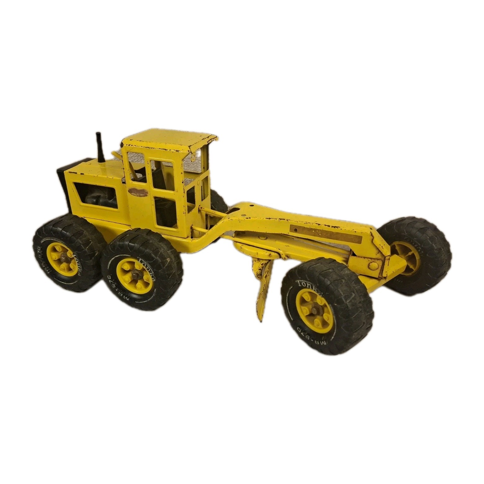 Vintage 1970s Tonka Road Grader MR 970 Pressed Steel Construction Toy