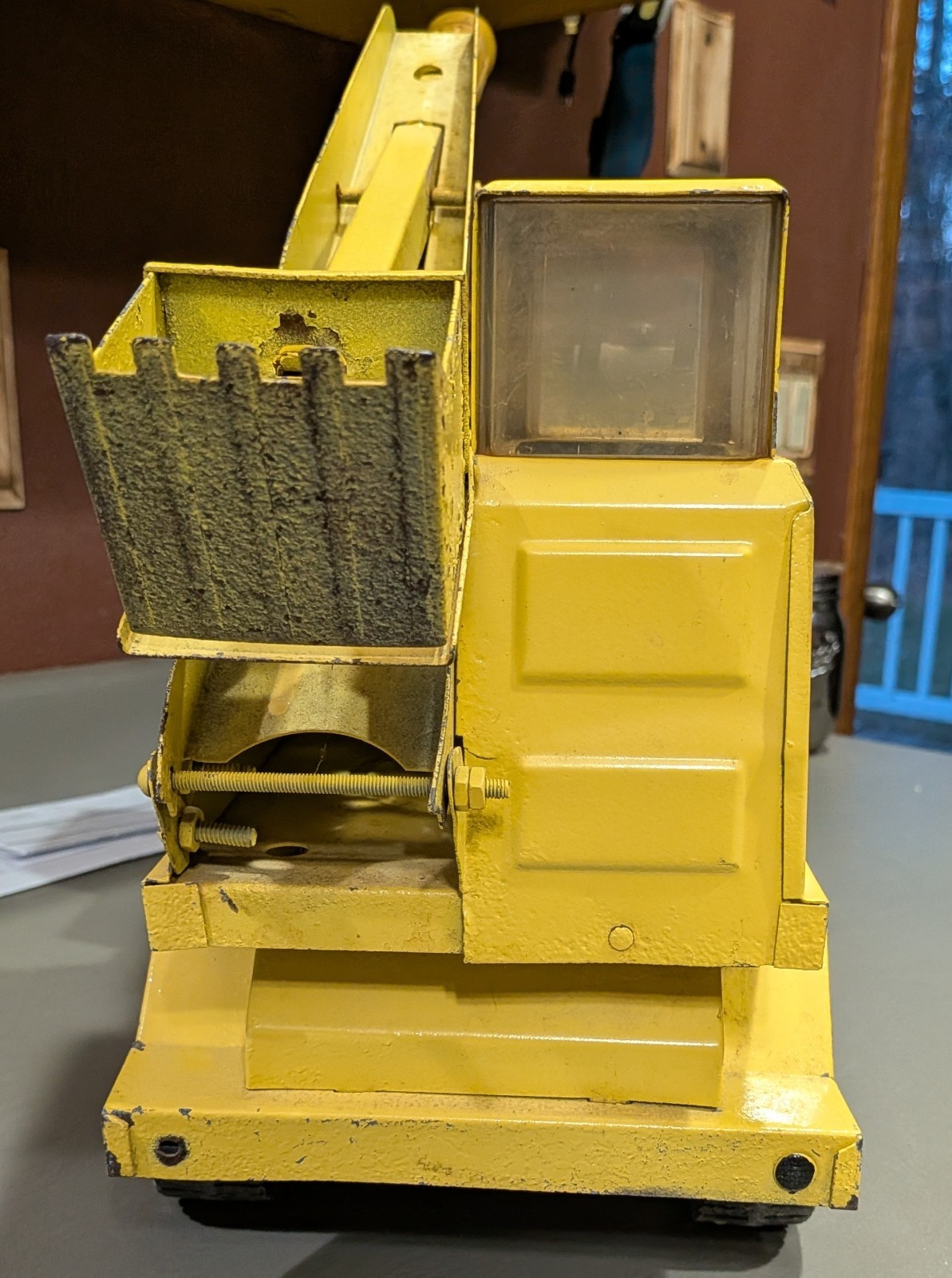1965 Tonka Metal Trencher Backhoe Loader 18″