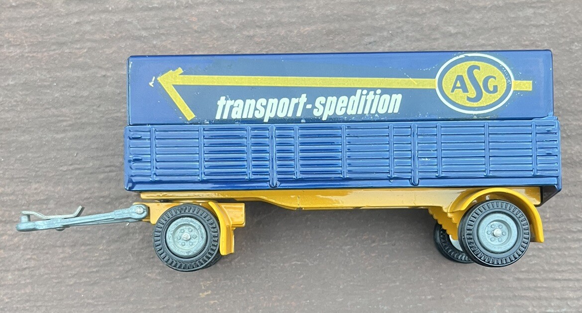 VINTAGE TEKNO of Holland #452 ASG Covered Trailer 1:50 Scale ***NICE***
