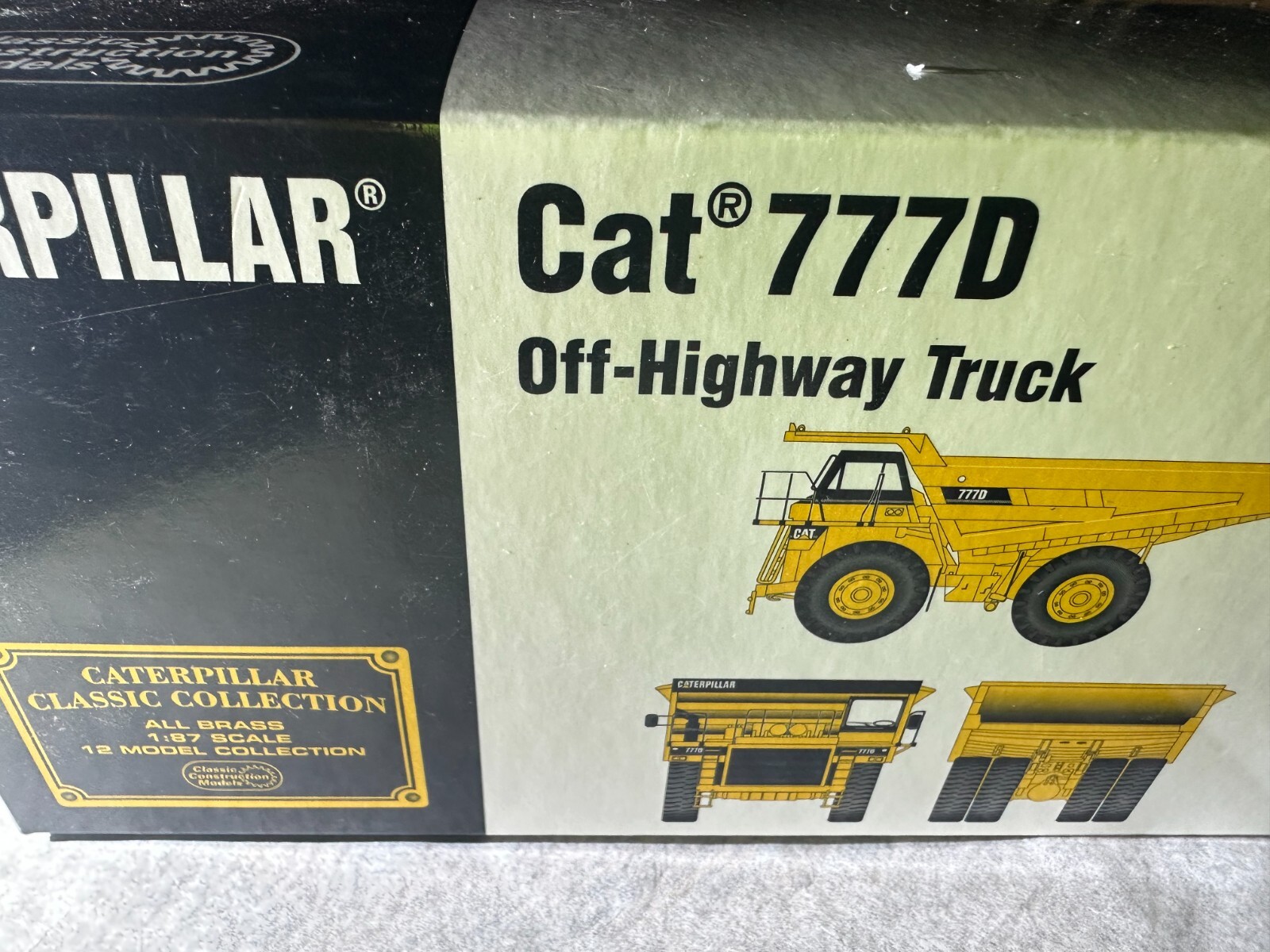 Classic Construction Models CCM Caterpillar 789D Dump Truck Brass Cat 1/87