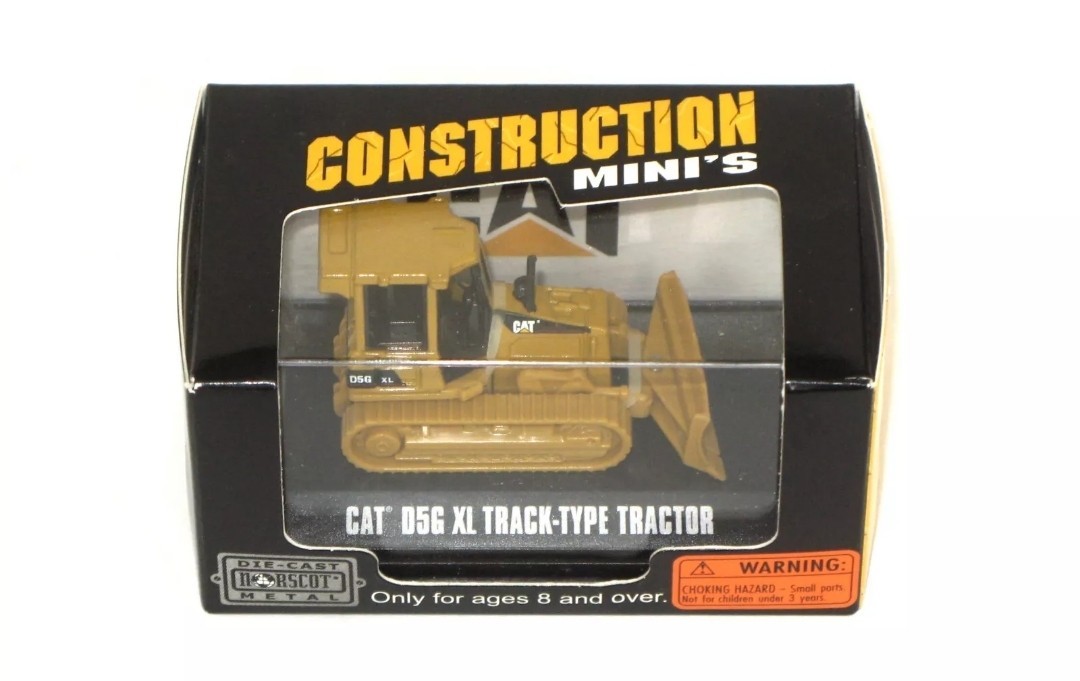 Norscot Construction Mini’s Die-Cast Cat D5G XL Track-Type Tractor Model, NIB