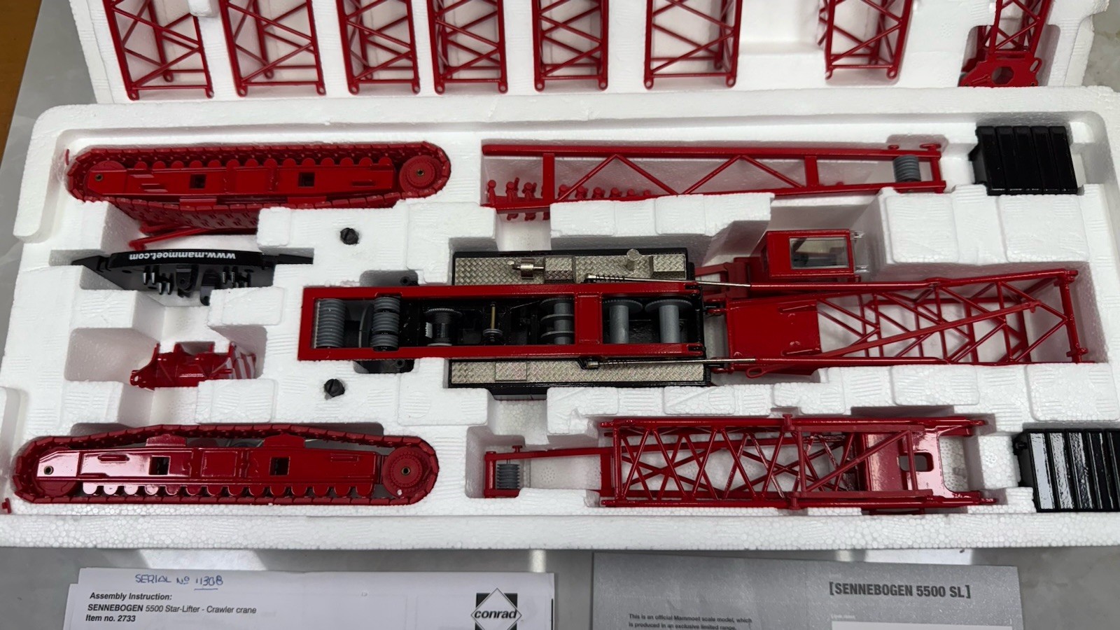 Sennebogen 5500SL Crawler Crane 1:50 Scale
