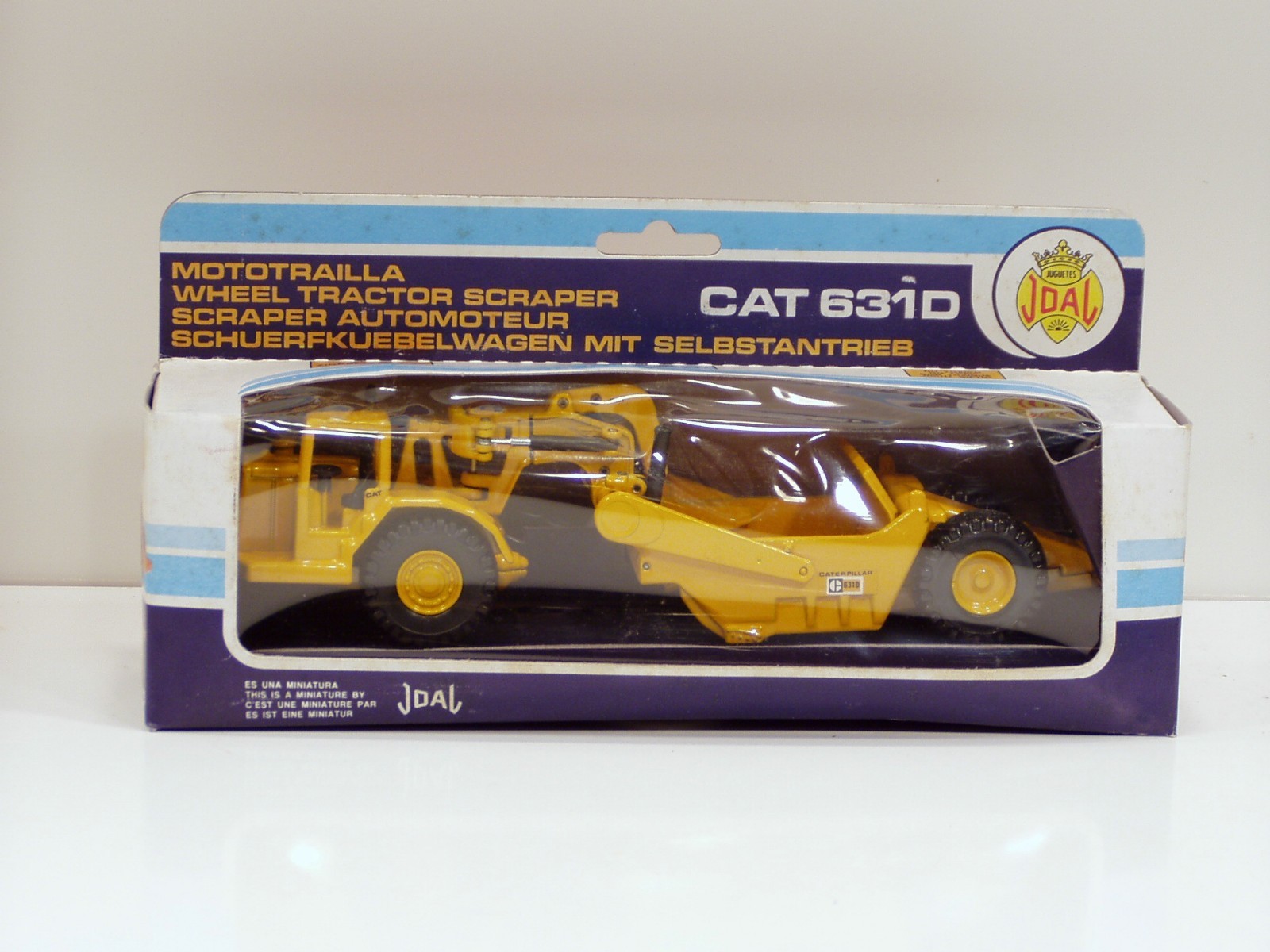 Caterpillar 631D Scraper – o/c – 1/70 – Joal #219 – MIB – Old Blue Box