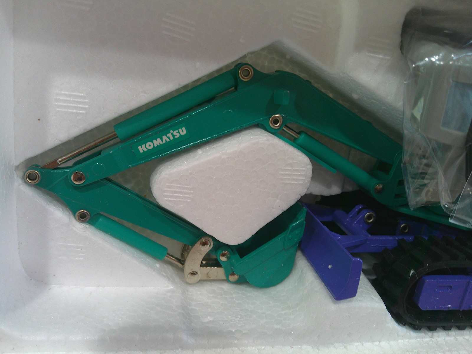 Replicars Komatsu PC45 Mini Power Shovel Green 1/30 scale Never Displayed VG Box