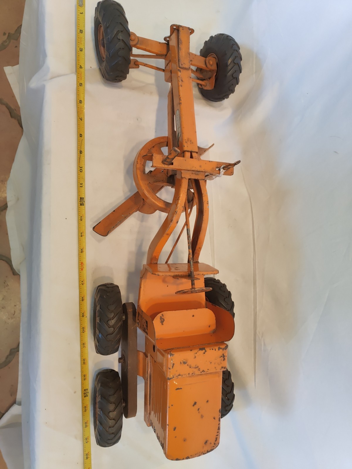 Doepke Model Toys Adams Road Grader Diesel Motor Steel 1950’s Vintage Fair Cond.