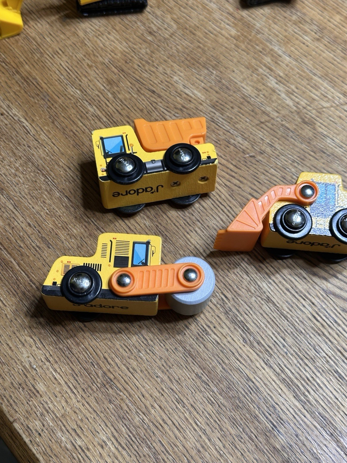 Lot of 12 Construction Vehicle Toys CAT Matchbox Wooden Bulldozer Excavator Truc