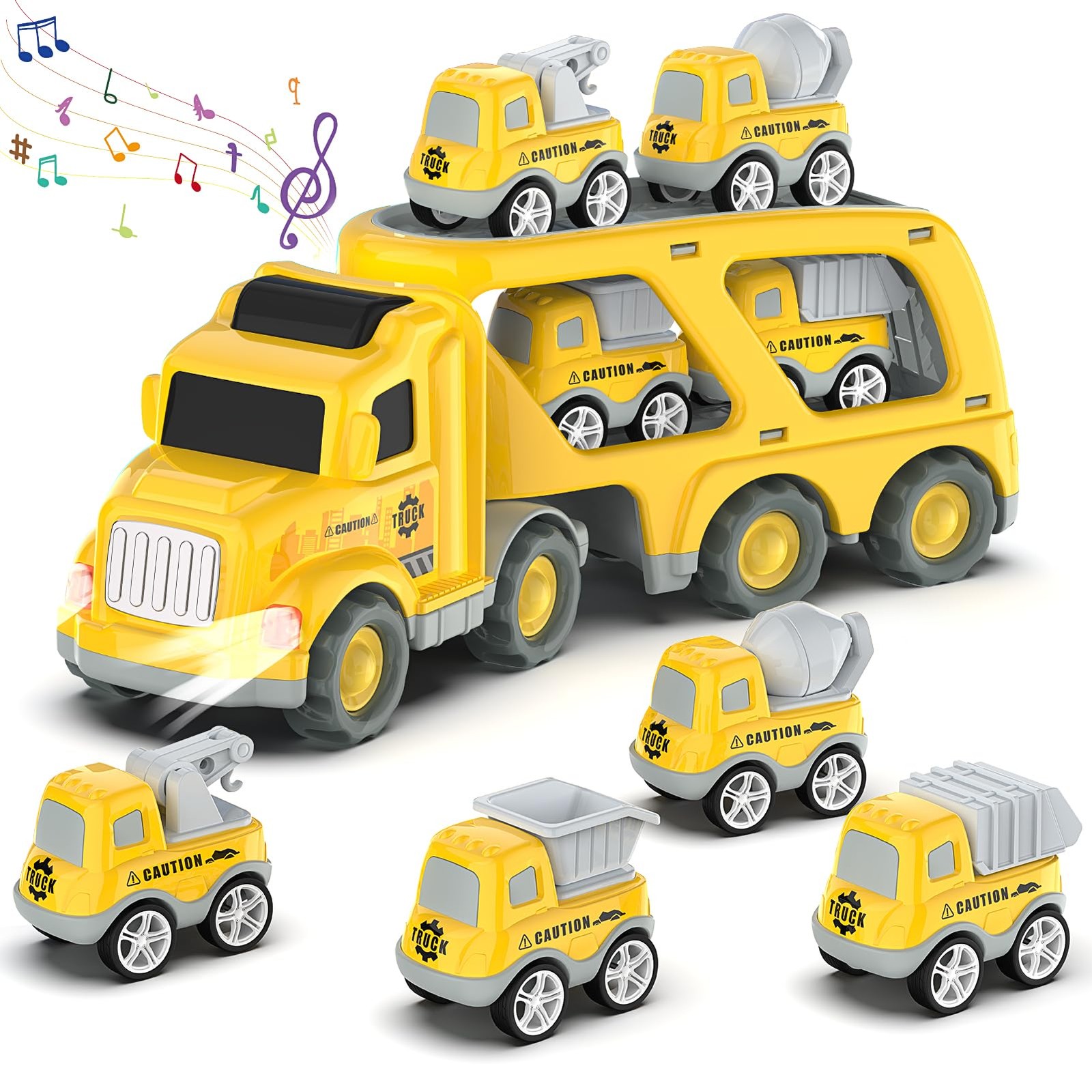 Veslier yellow construction truck toys