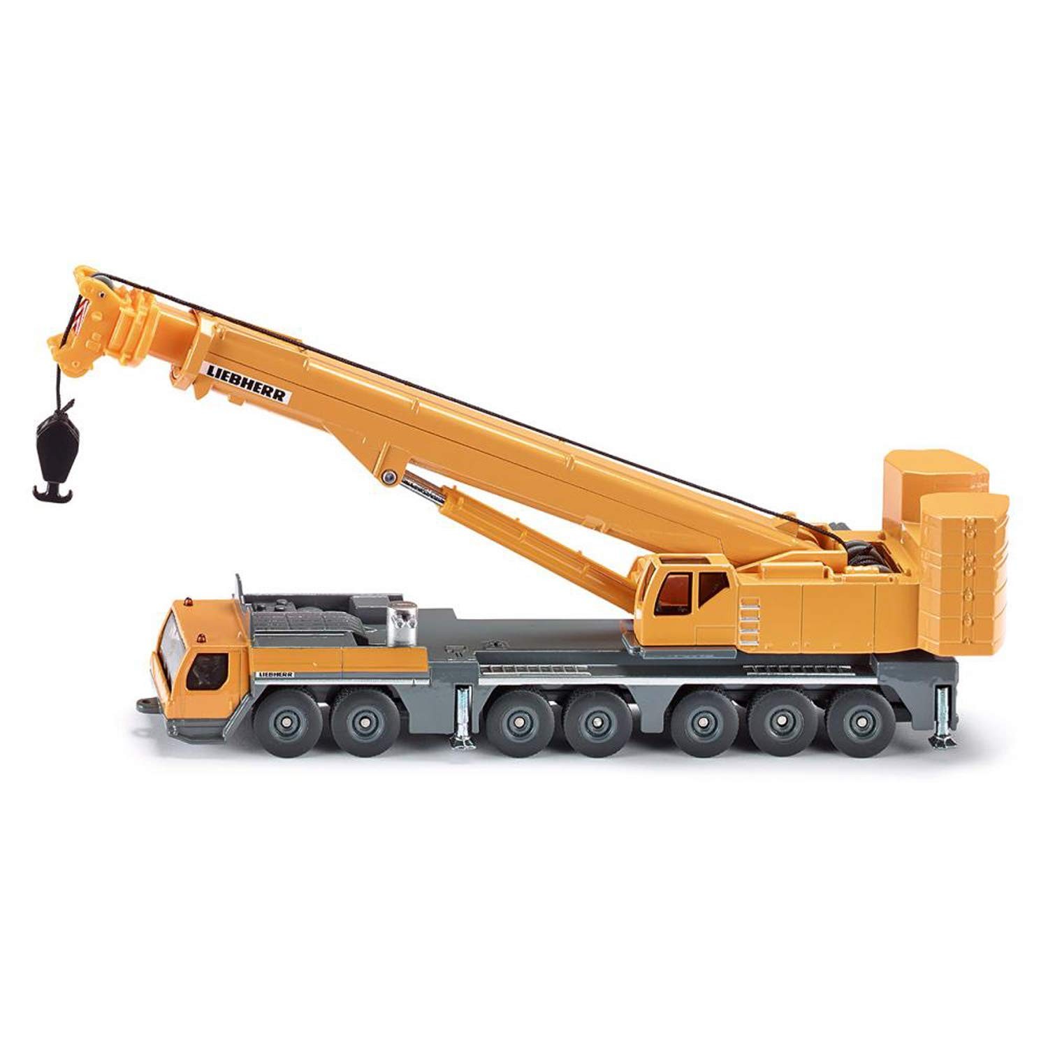 siku 1886, Liebherr Mobile Crane, 1:87, Metal,Plastic, Yellow, Movable parts