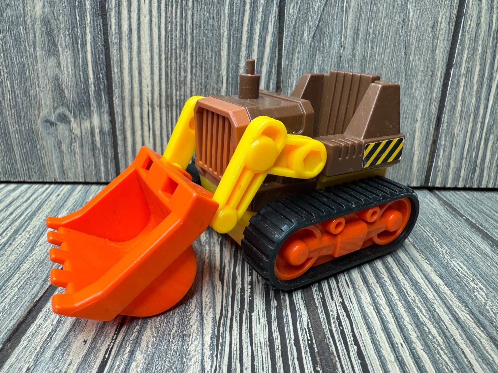 Plastic Front Loader Bulldozer, Vintage Toy