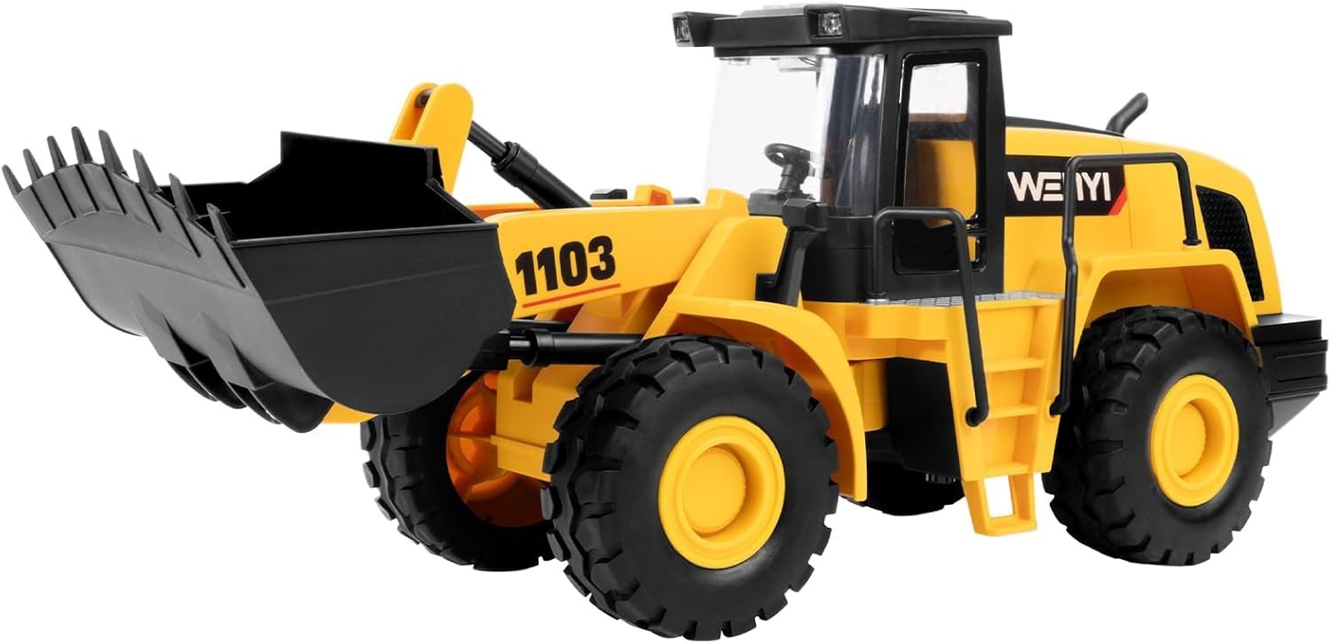 16in Bulldozer Toy 1:10 Scale Classics Front Loader Real Working Arm Bucket