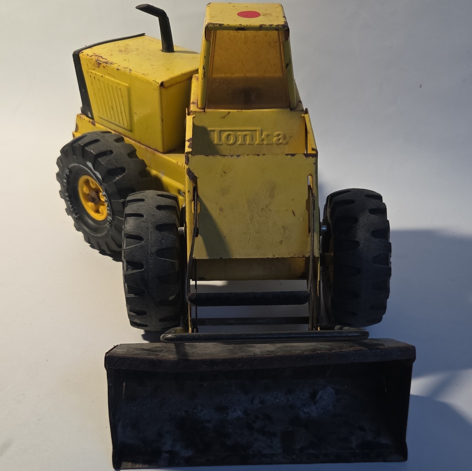 Vtg Tonka Turbo Diesel Front Loader Bulldozer Yellow Pressed Steel XMB-975 1970s