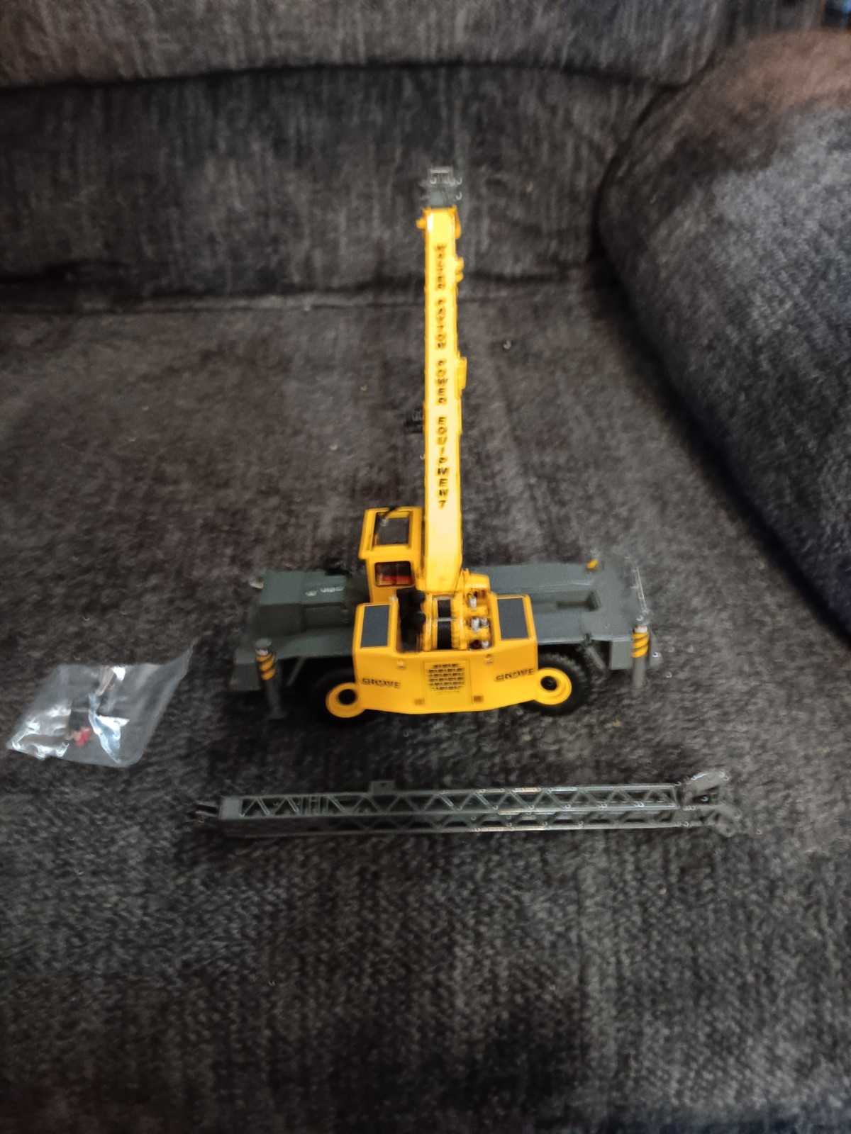 WPPE”Walter Payton Power Equip.”Grove Manitowoc 1/50 Scale Die-Cast Crane,,RARE