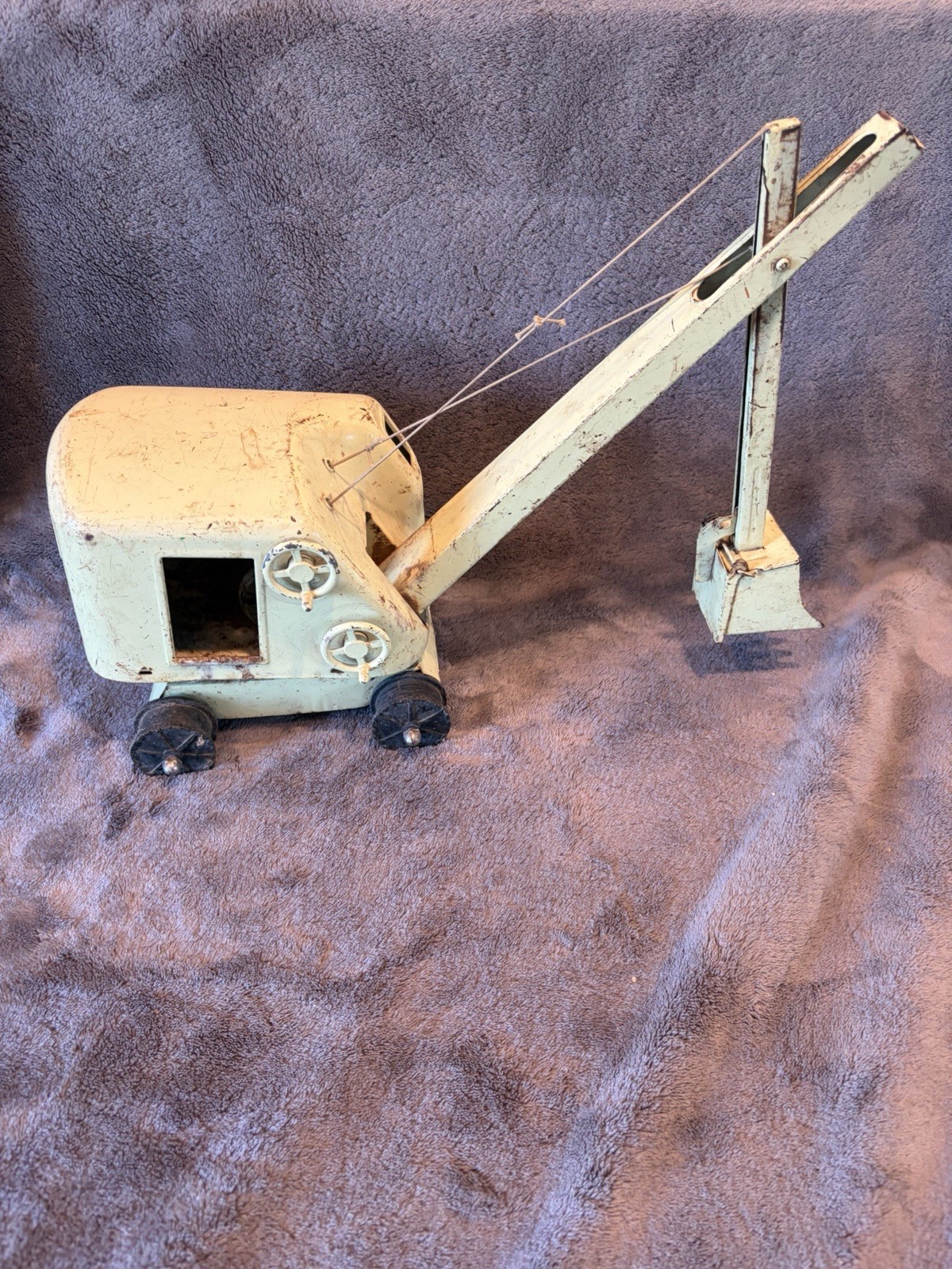 Vintage structo construction steam shovel