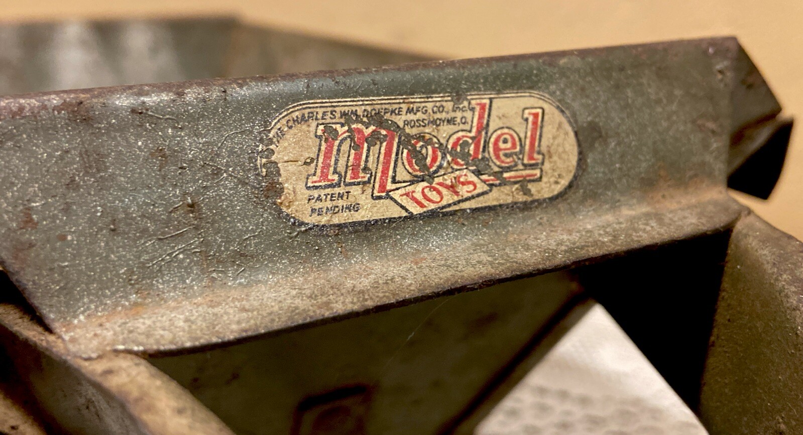 Vintage Doepke Model Toys Pressed Steel Euclid “The Pioneer” Earth Mover