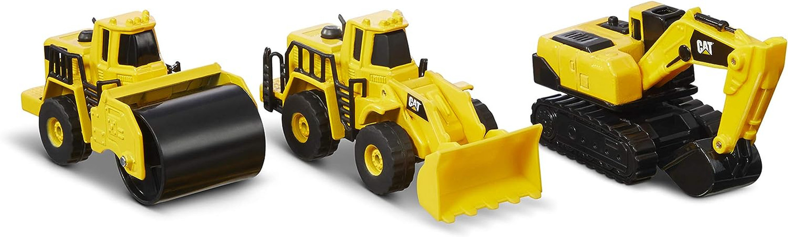 Construction Toys Construction Die Cast Metal 3 Pack Vehicles – Steam Roller/Ex