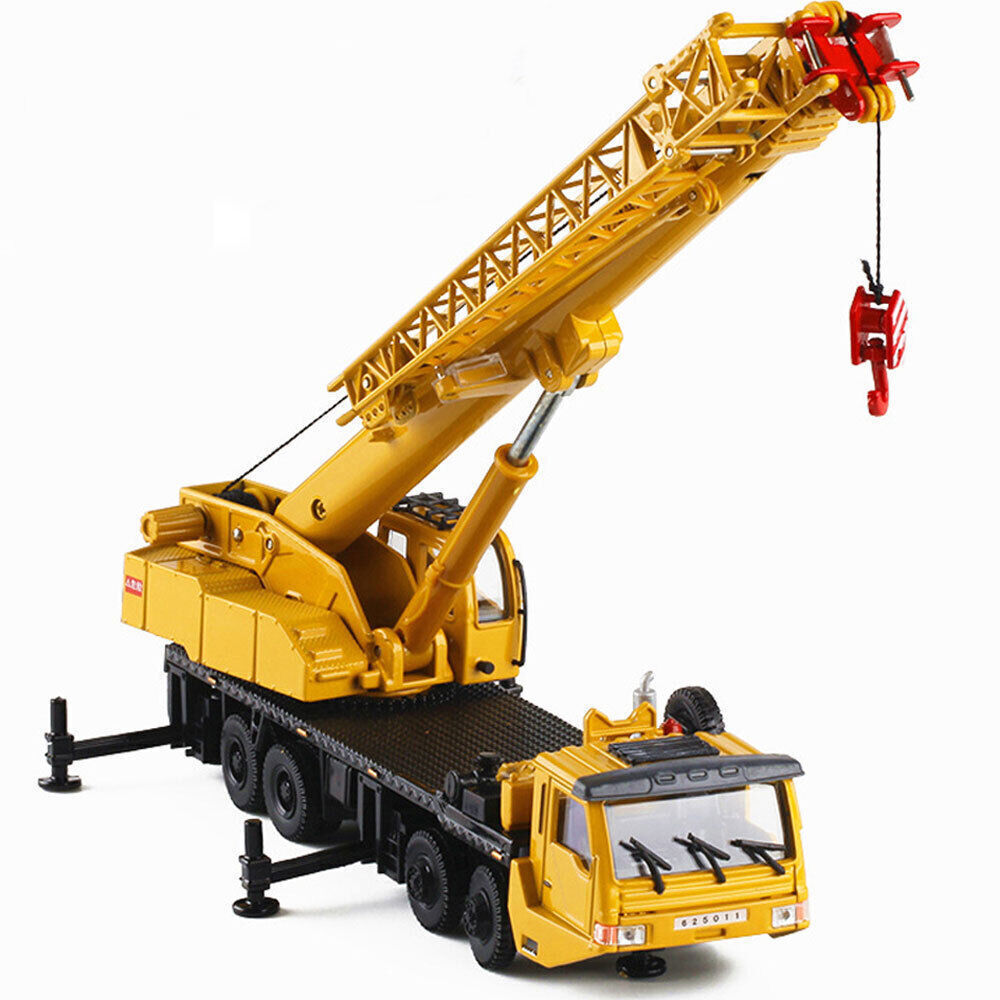 1:55 Crane Truck Construction Vehicle Model Diecast Engineering Toys Kids Gift