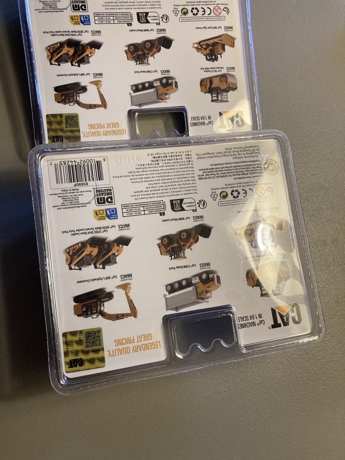 Diecast Masters 1/64 Caterpillar 272D2 Skid Steer 297D2 84647 + Excavator 84644
