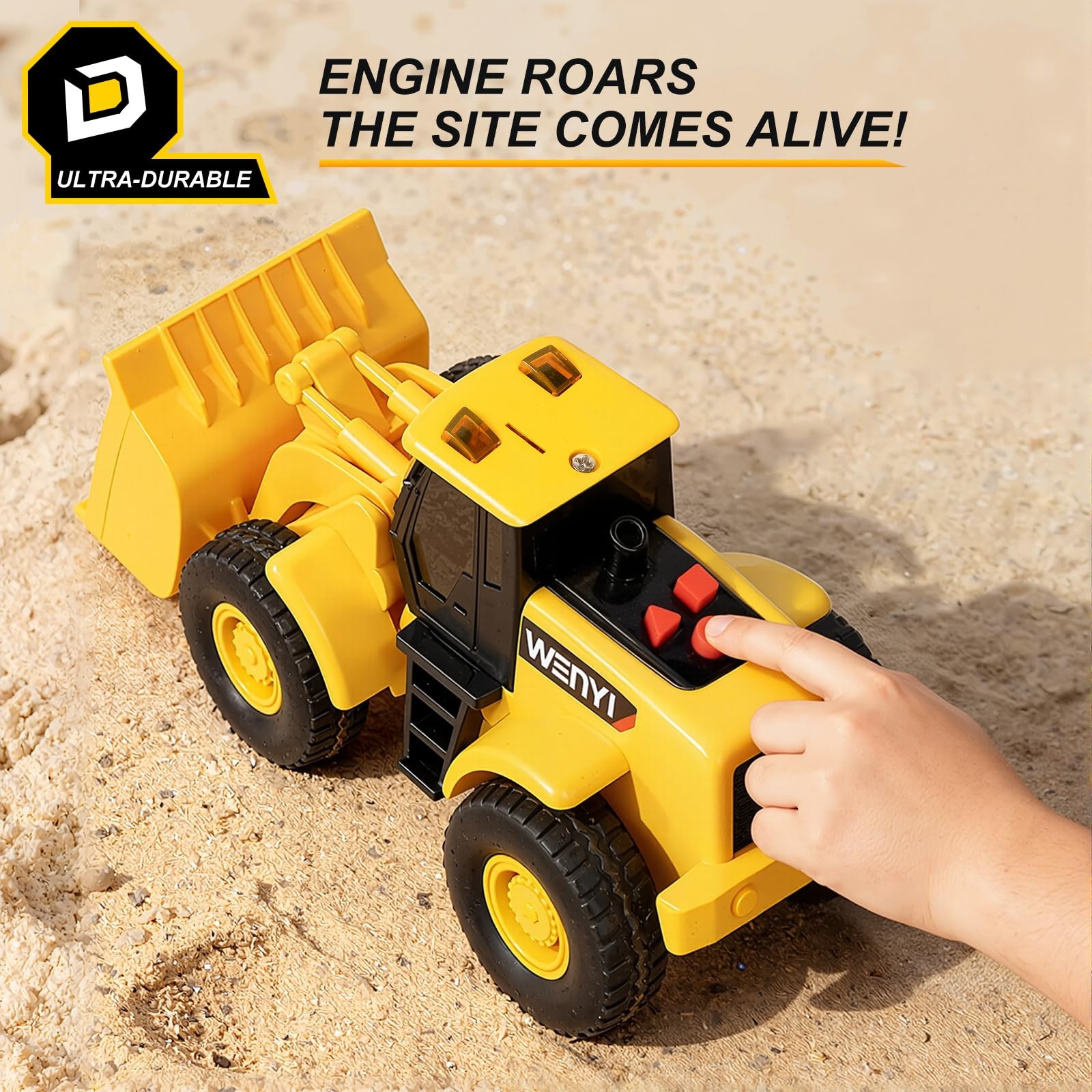 5PCS Construction Toys – 5.5-6.3 Inch Toy Trucks Set Includes Dump Truck, Bul…
