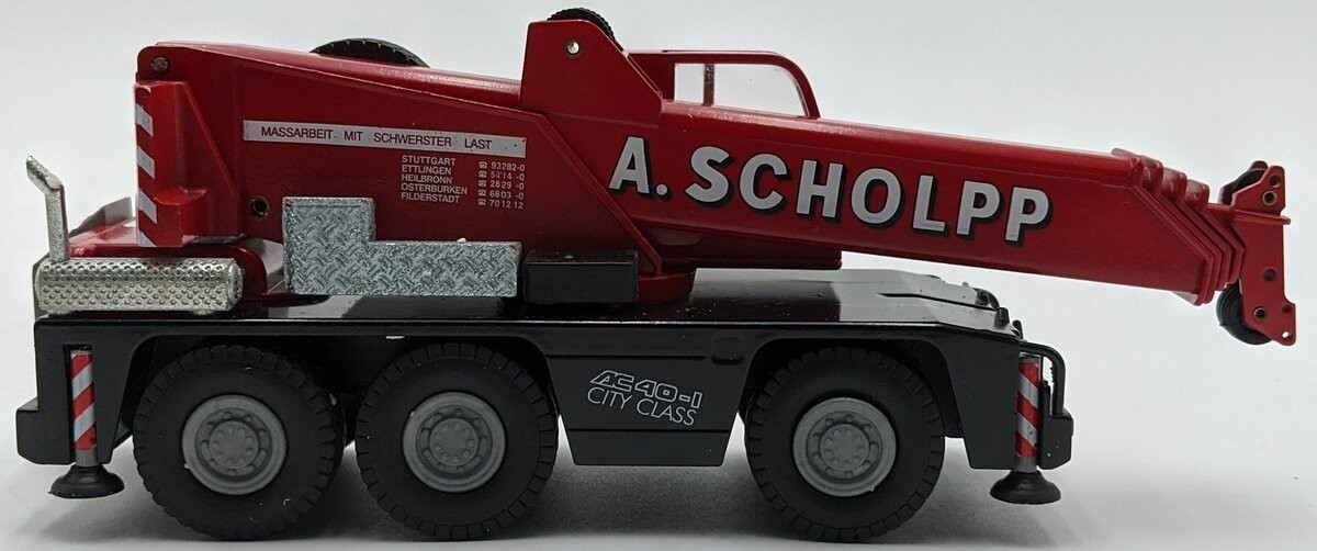 Conrad 2093 1:50 Demag AC 40-1 CityClass Telescopic Crane – Scholpp Colors NIB