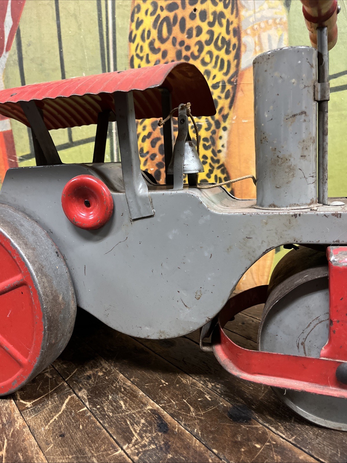 VINTAGE C. 1930 KEYSTONE RIDE ON STEAM ROLLER CONSTRUCTION STEELCRAFT WYANDOTTE