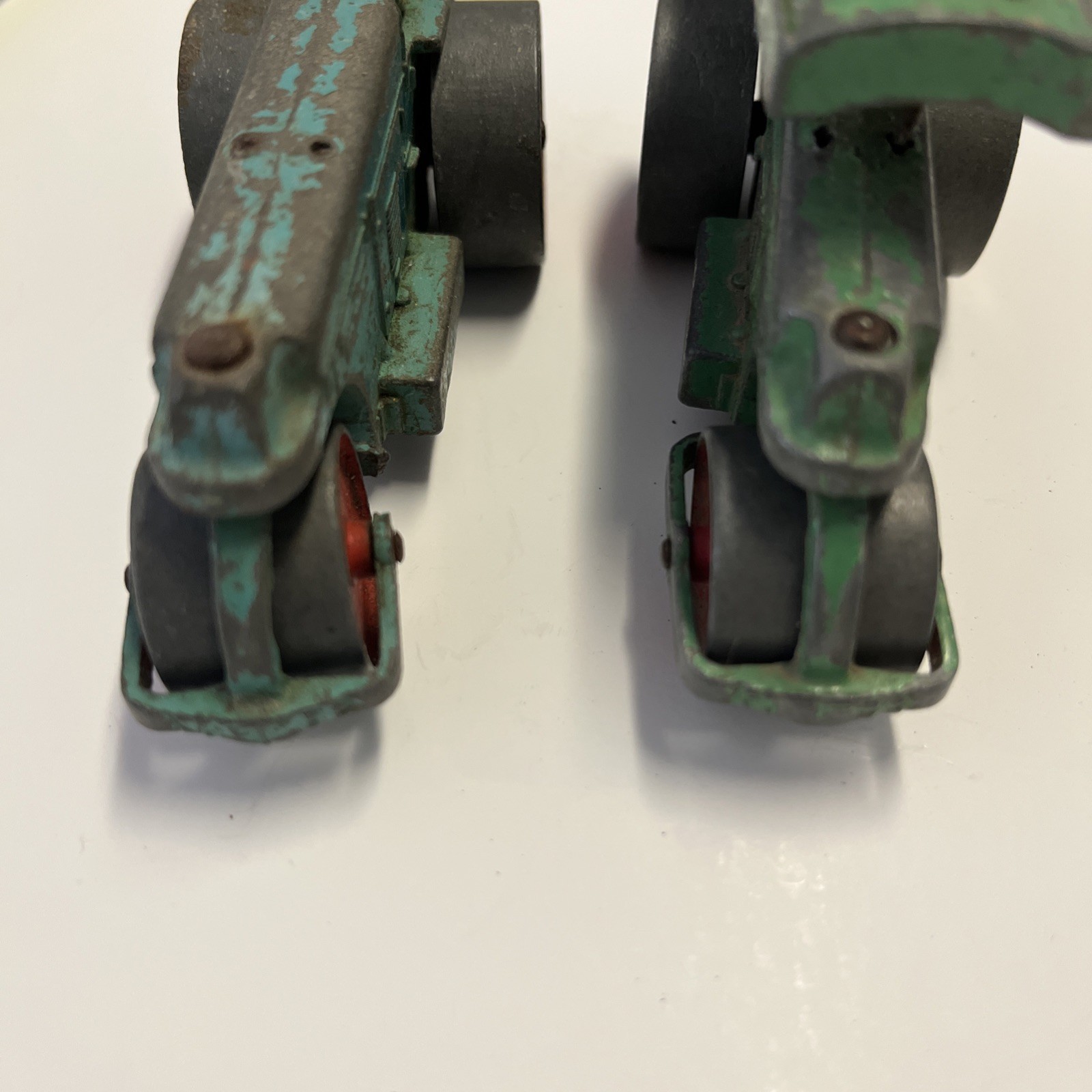 Lot of 2 Dinky Toys Aveling-Barford Diesel Roller Meccano England 4 Restoration