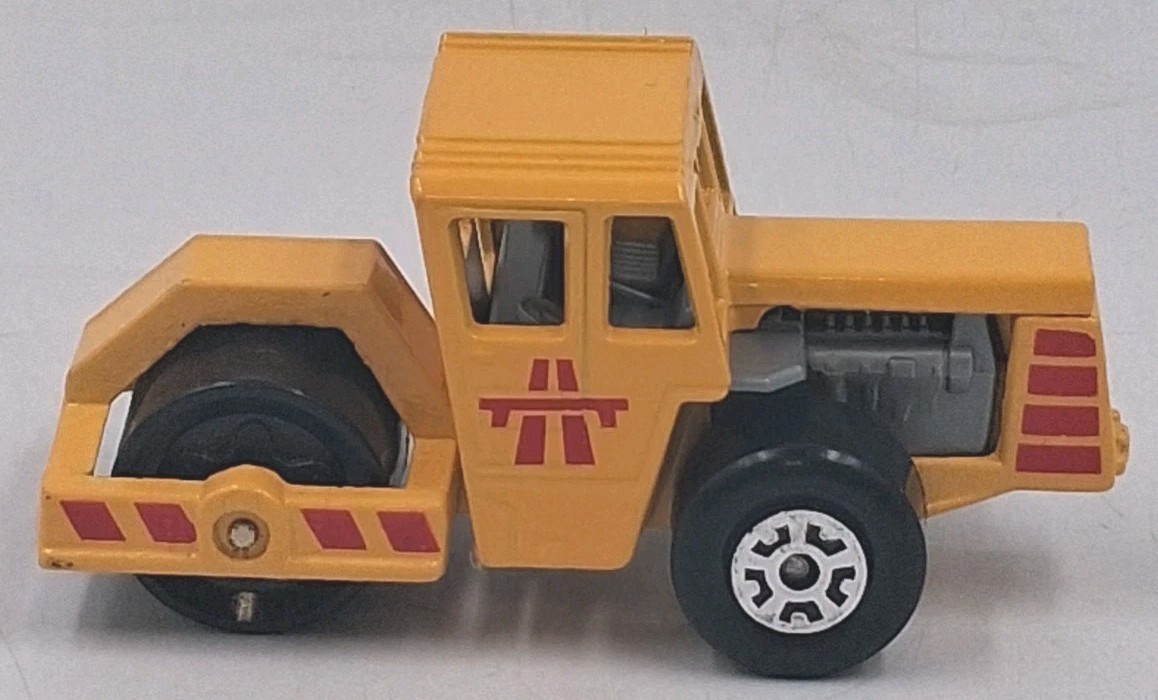 1978 Matchbox I-75 Road Roller MB40 Thailand Yellow Red 1:64 Diecast Loose NM