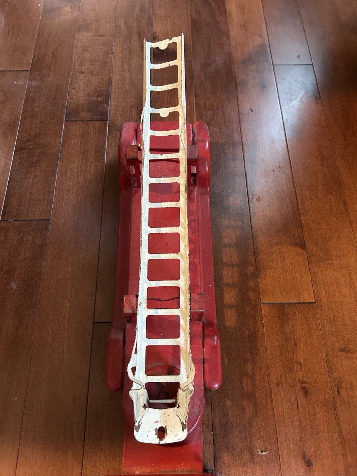 Vintage Buddy “L” GMC Extension Ladder Trailer Fire Truck Display – Antique