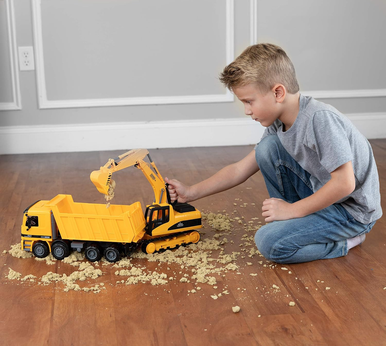 Toy to Enjoy Construction Toys – Excavator & Dump Truck Toy for Kids (Set of 2)