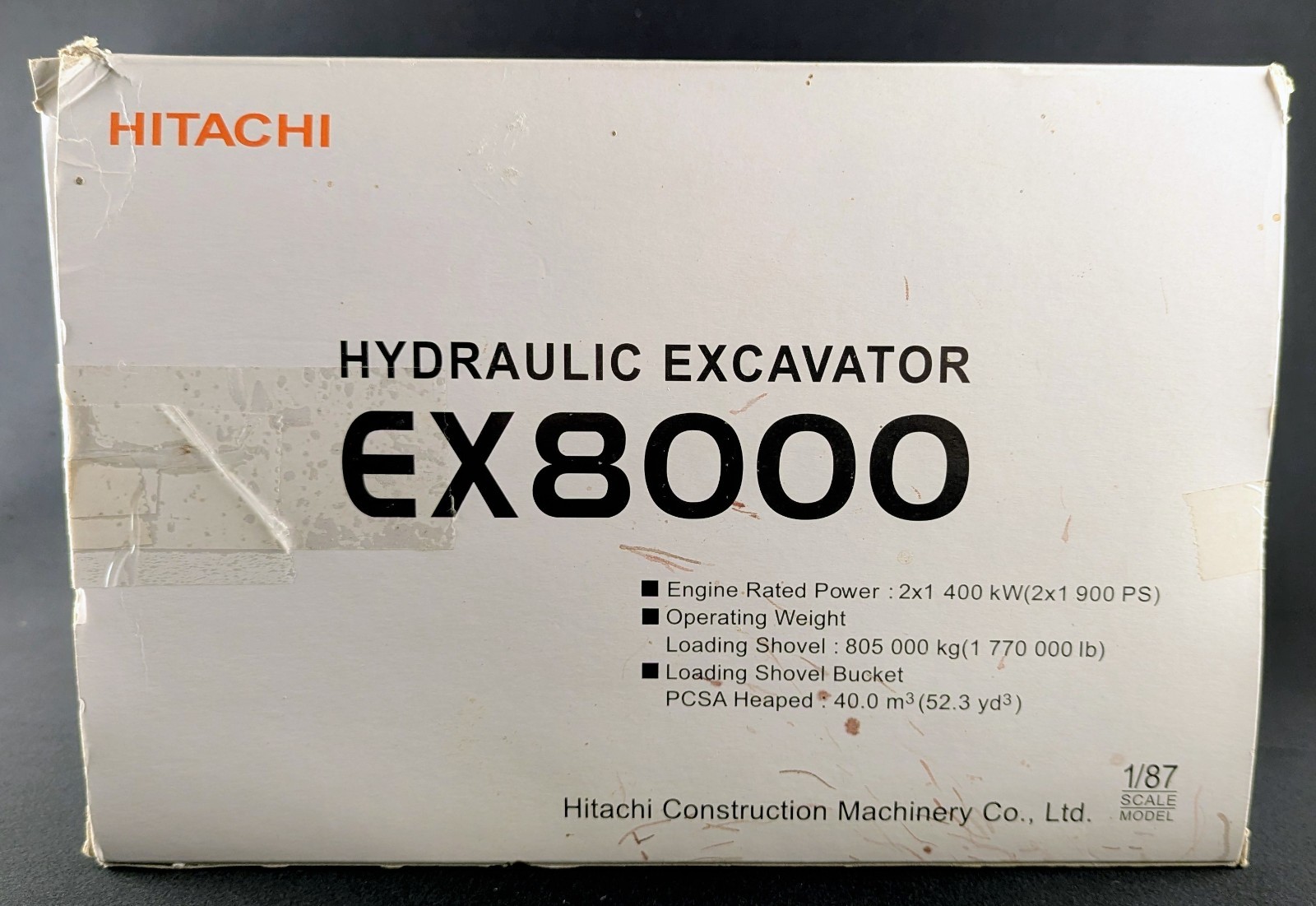 Hitachi Hydraulic Excavator EX8000-6 1:87 Scale CIB SEE DESC