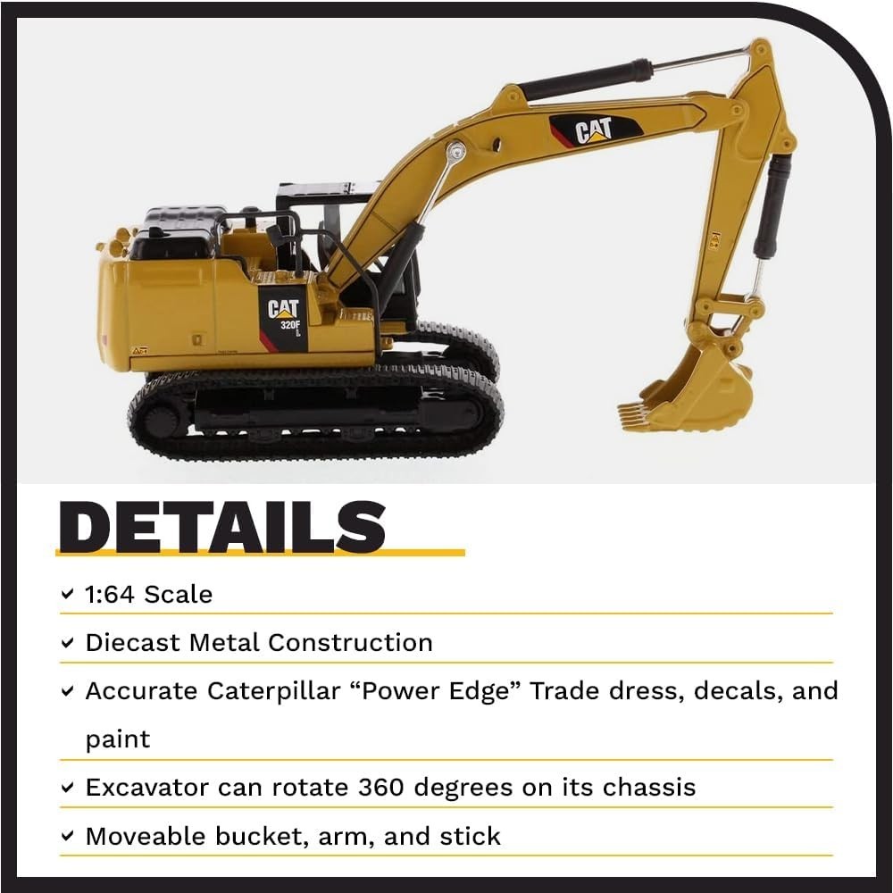 Diecast Caterpillar 320D L Excavator | Play & Collect Series