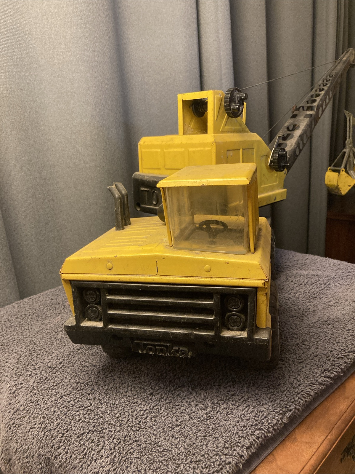 Vintage 1970s Mighty Tonka Turbo Diesel Toy Crane Truck # 37180 MR-970 Barn Find