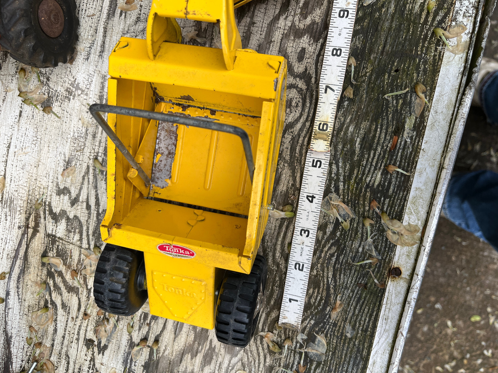 lot of 2 Structo & Tonka pressed steel Scraper Tonka Mini Scraper Earth Mover
