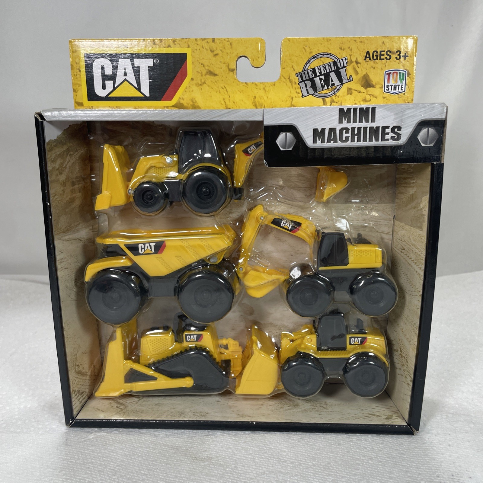 CAT Mini Machines Construction Trucks 5-Pack Play Set Ages 3+ NEW