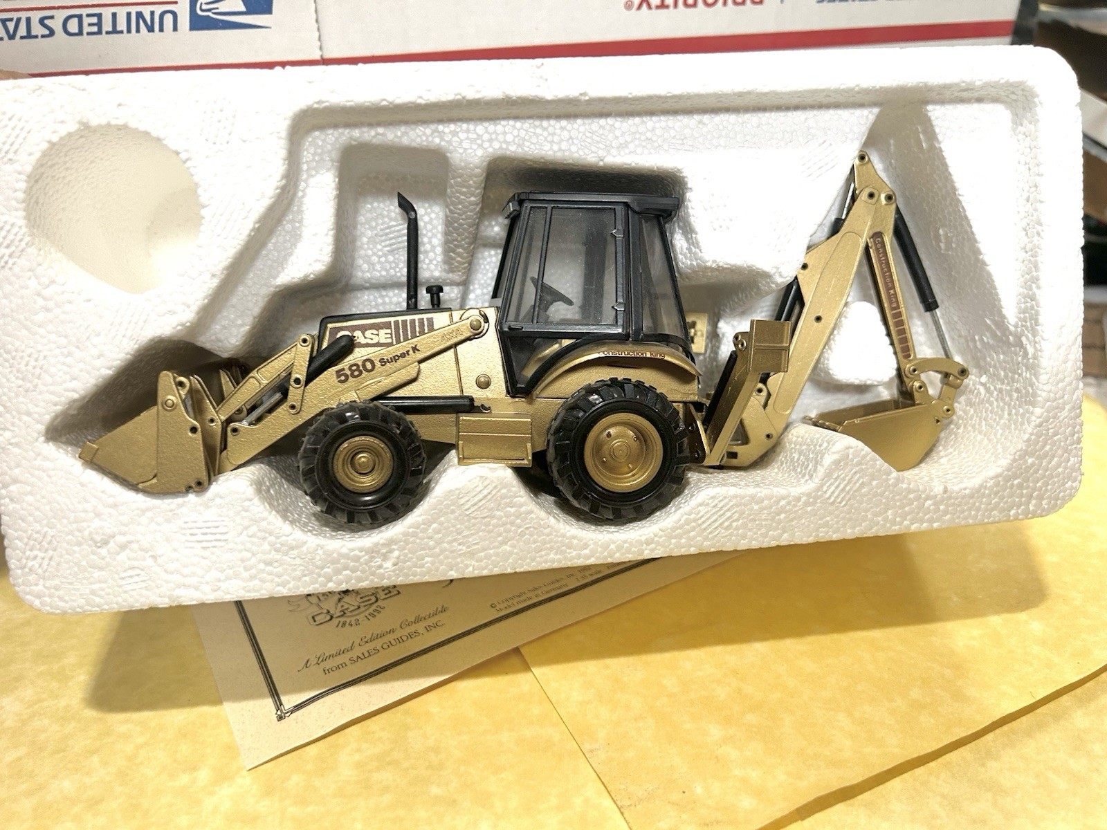 Conrad 1/35 Scale Case 580 Super K Loader Backhoe -Limited Gold Edition- #2934