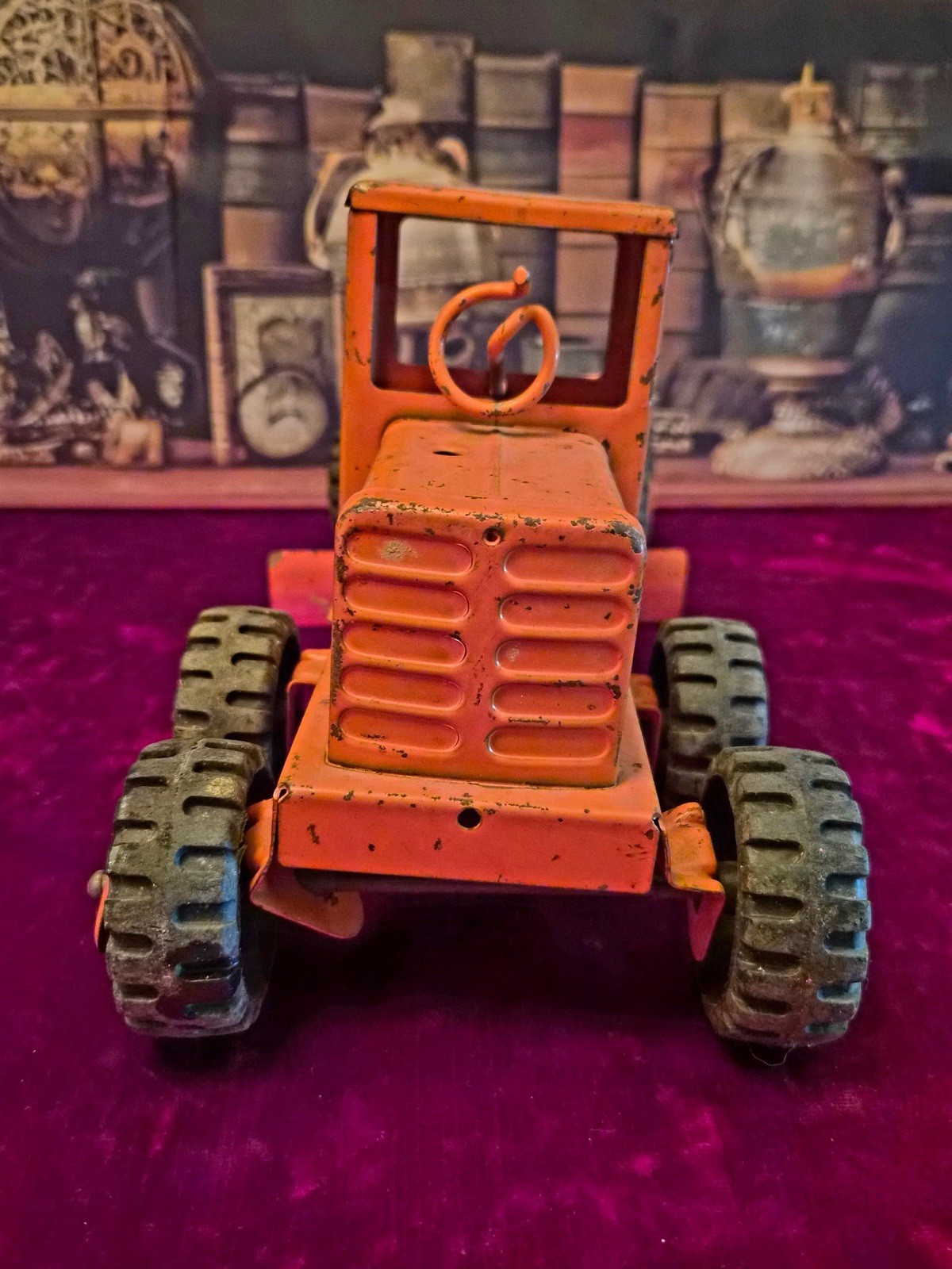 Vintage Marx LUMAR Power Grader Pressed Steel Construction Toy Original