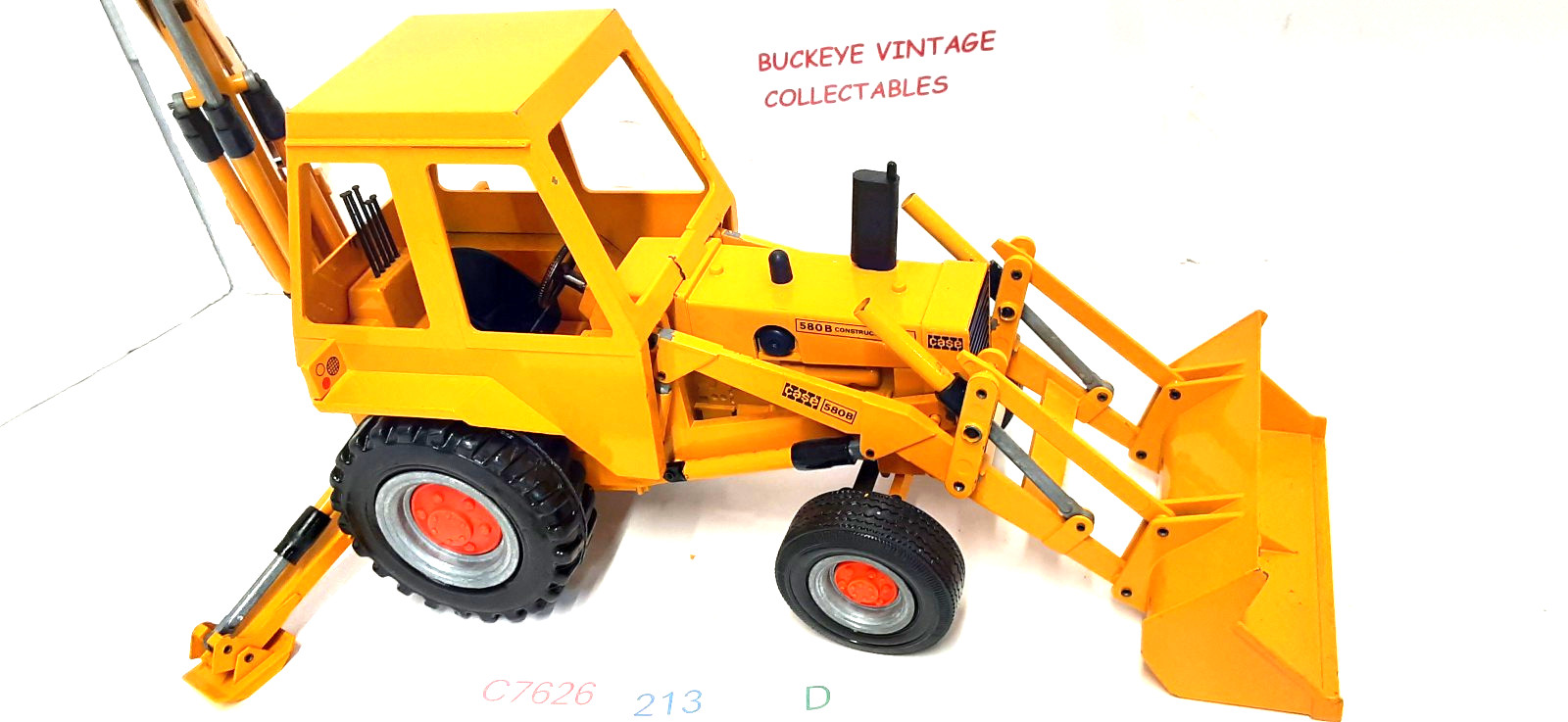 Vintage Case 580B Construction King Loader Backhoe 1:16 – Gescha – W. Germany