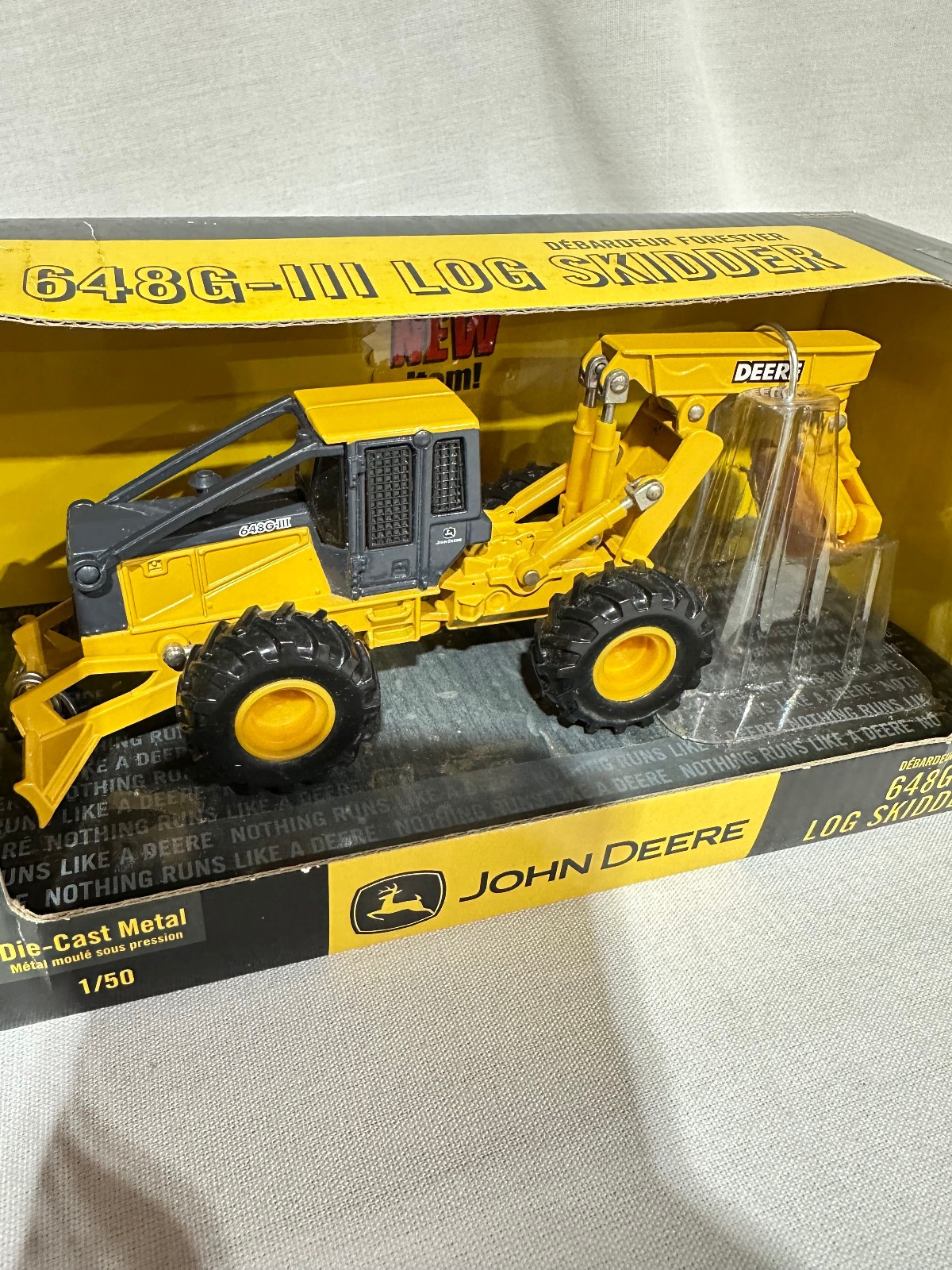John Deere 648G-III Log Skidder Yellow Version By Ertl 1/50th Scale