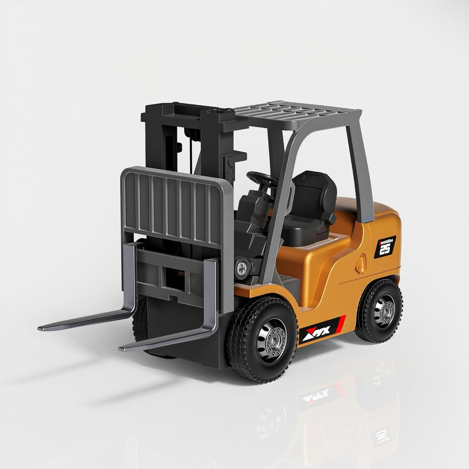 1/64 RC Forklift Toy 7 Channel 2 Mode Mini Remote Control Forklift Truck with Re