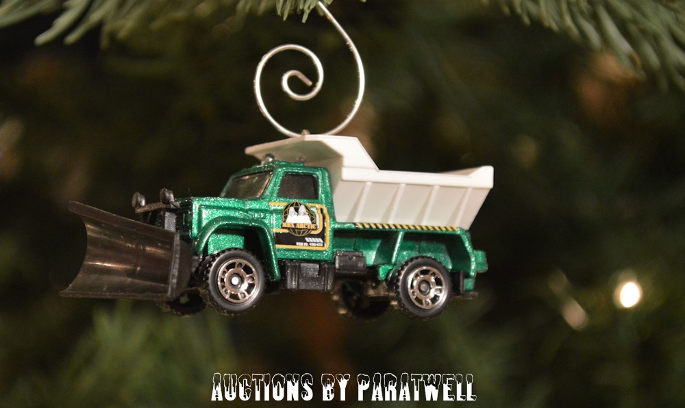 Highway Maintenance SnowPlow Salt Truck Custom Christmas Ornament 1/64 DOT MDOT