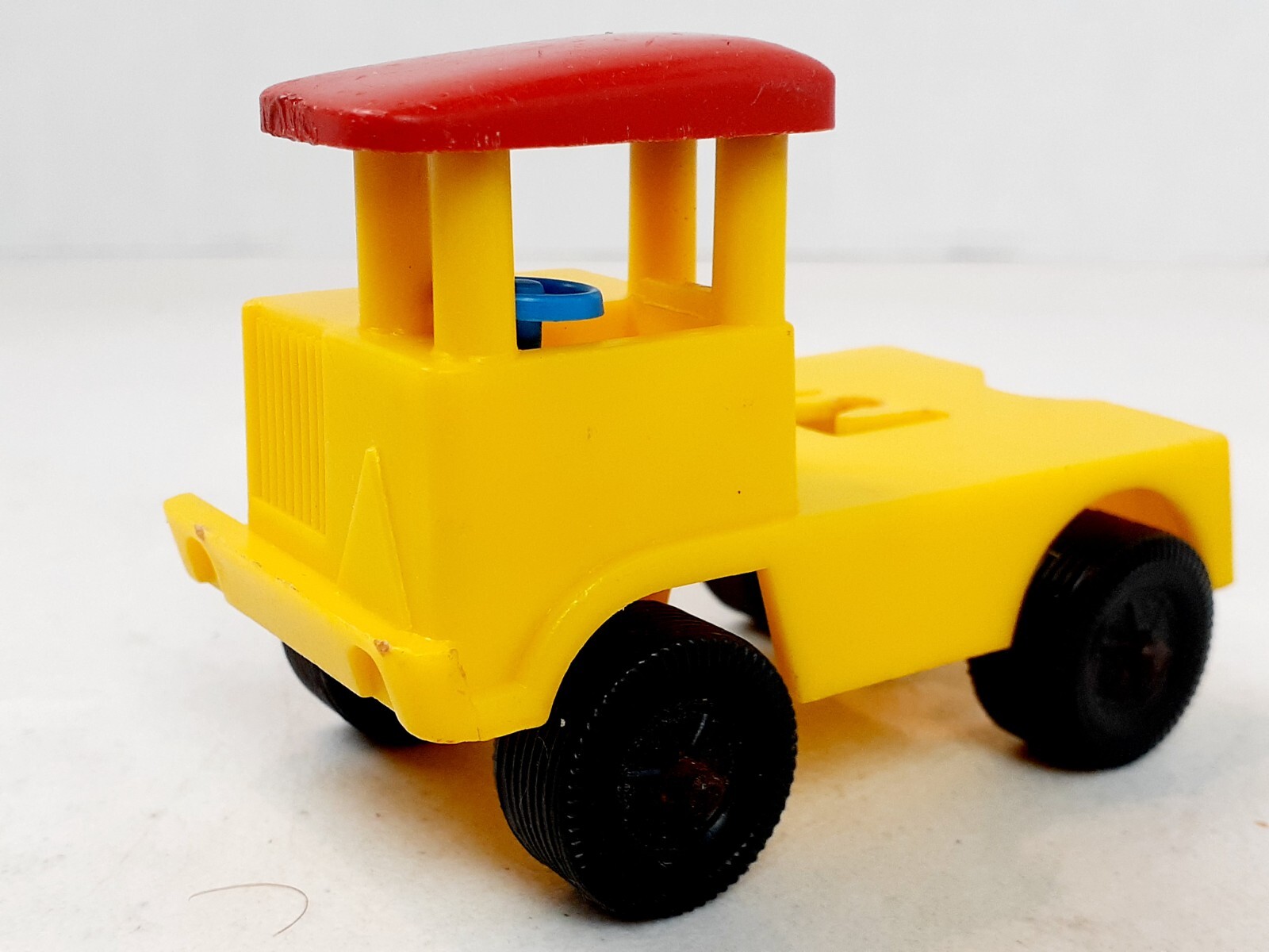 Vintage Mini Construction Toy Dump Truck Crane Cab 3.5″ Made in W. Germany 923
