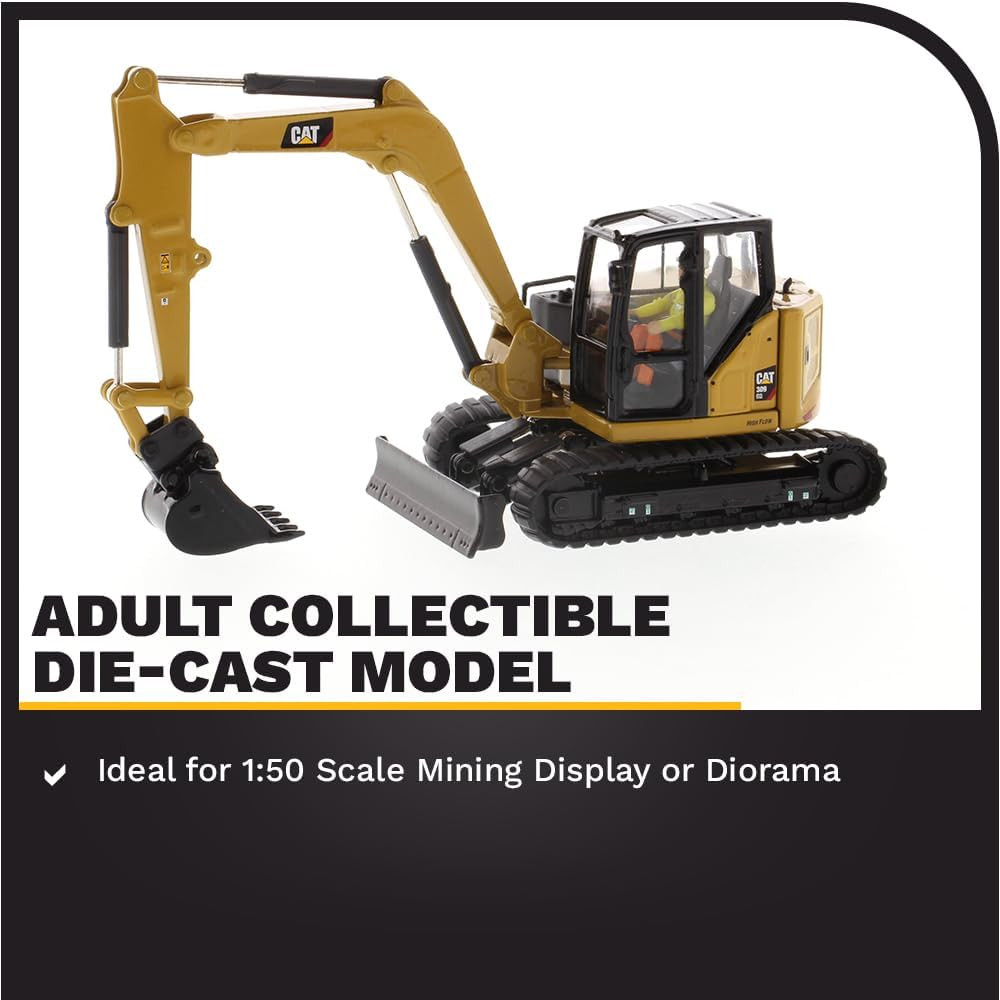 1:50 Scale Caterpillar 309 CR Mini Hydraulic Excavator | High Line Series Cat Tr