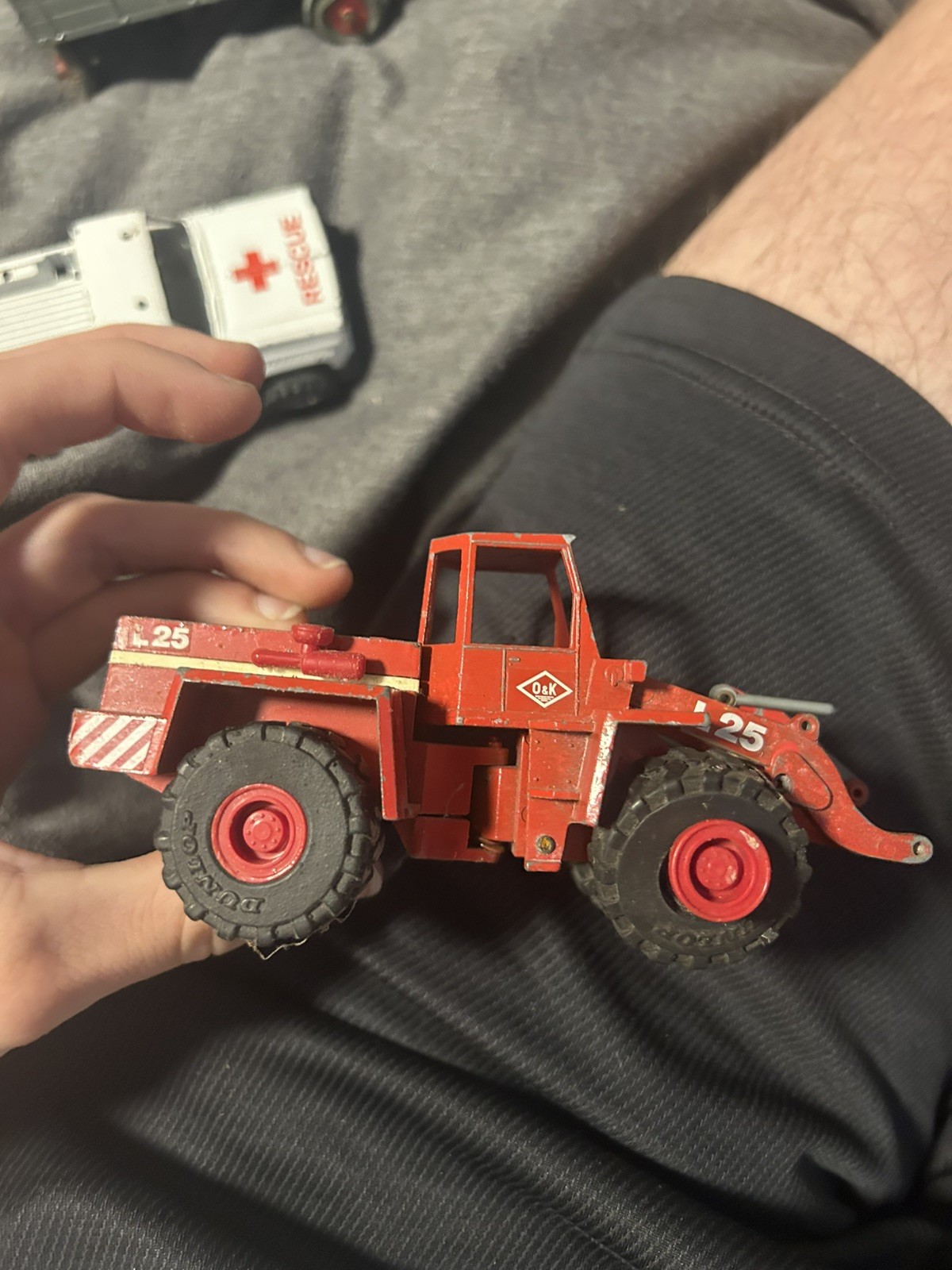 O&K L25 Wheel Loader – 1/50 – Cursor #1173 – Used – No Box Or Scoop