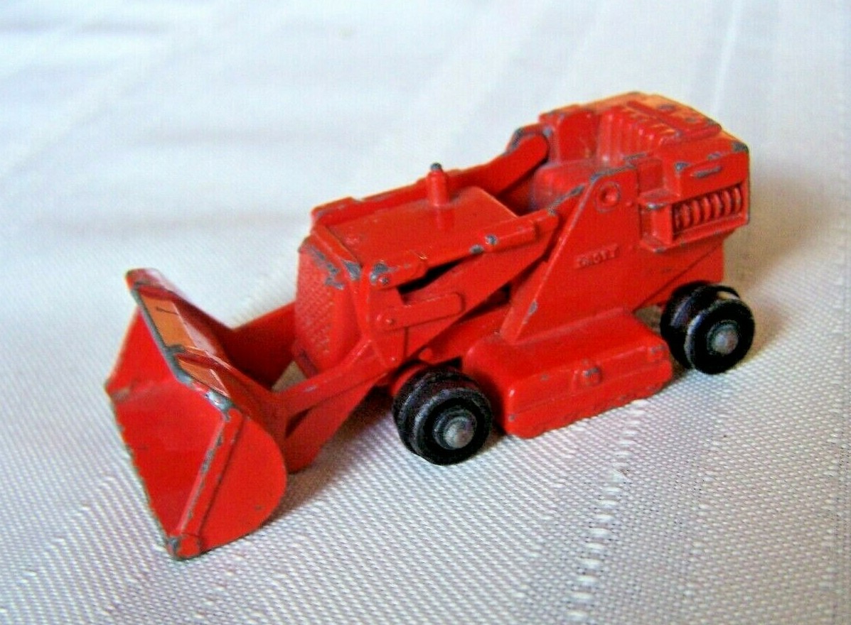Matchbox Lesney 1962 No. 58 Drott Excavator Missing Treads Played Condition